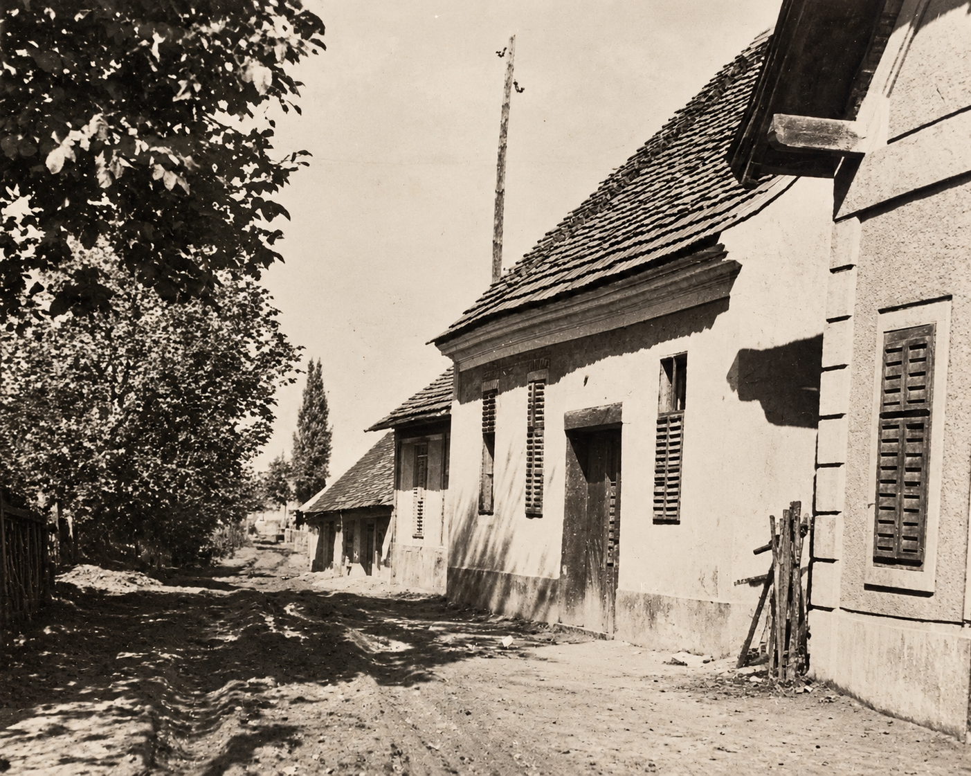 Antique Village Lane in Sepia.png