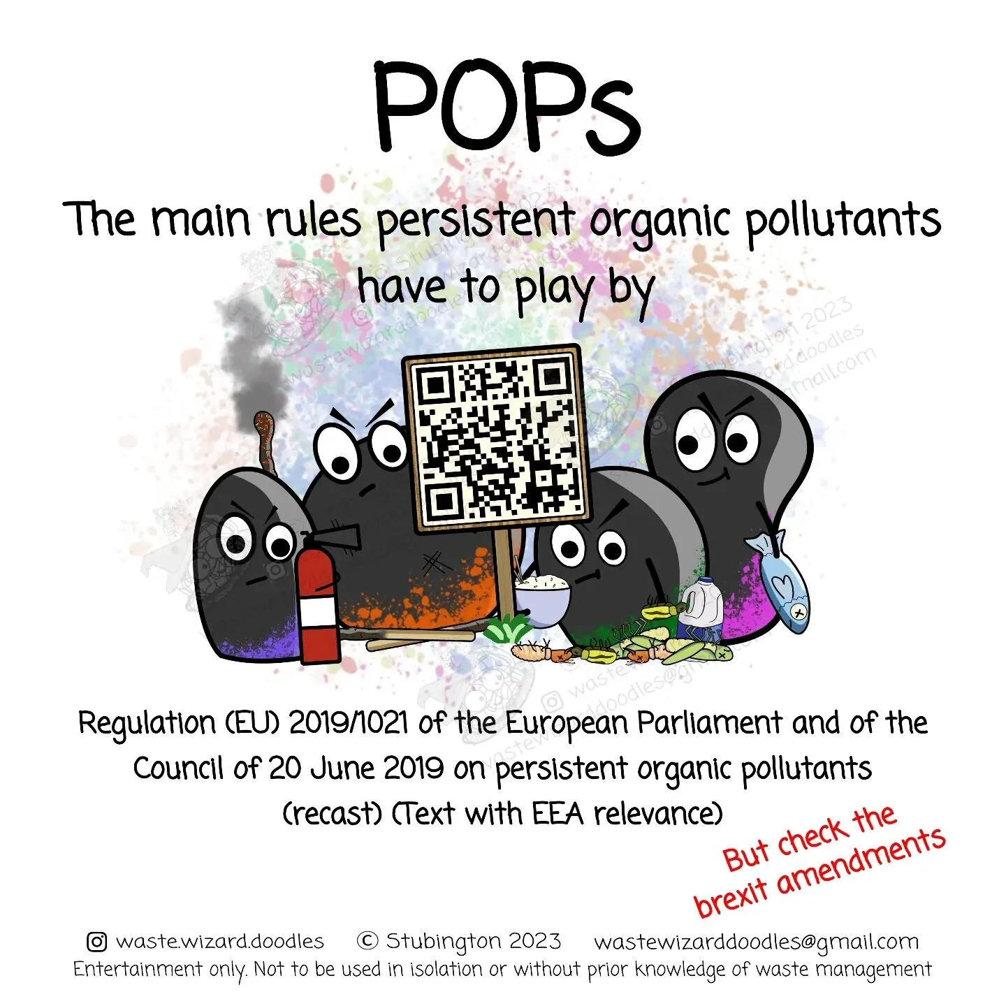 PERSISTENT ORGANIC POLLUTANTS - Nasty things. Controlled in England by these regulations that fulfill the requirements of the Stockholm convention... Their bigger brother that governs use of POPS at an international level 

#uklaw #funbutserious #pop