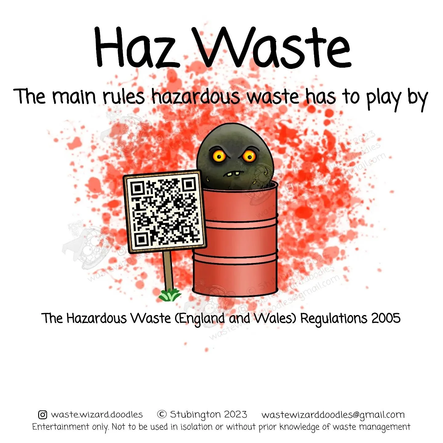 England's Hazardous waste regulations! These set out what hazardous waste is and ensure the controlled management of 
hazardous waste from the point of production to the final point of #disposal or 
#recovery. 

Or if you can't use the QR code: 
ht