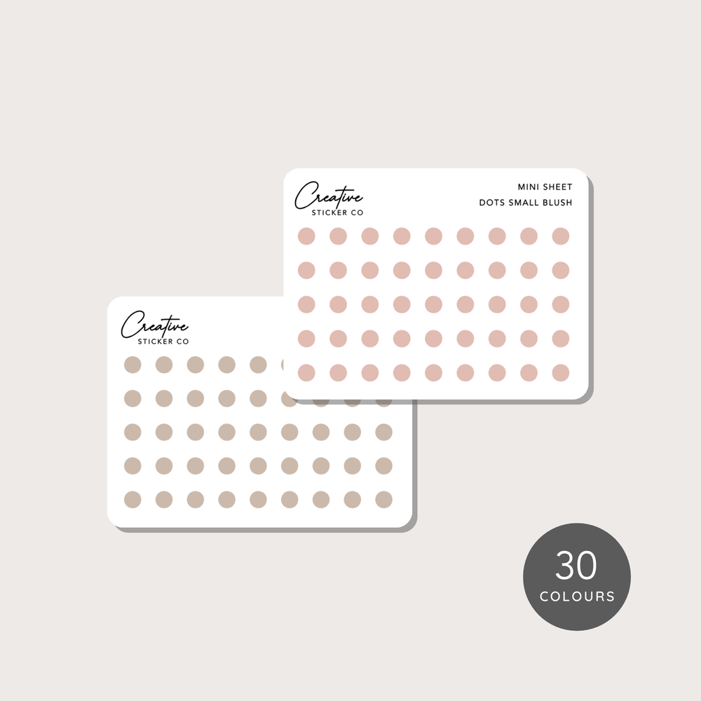 Mini Dots 1 Planner Sticker Sheet 