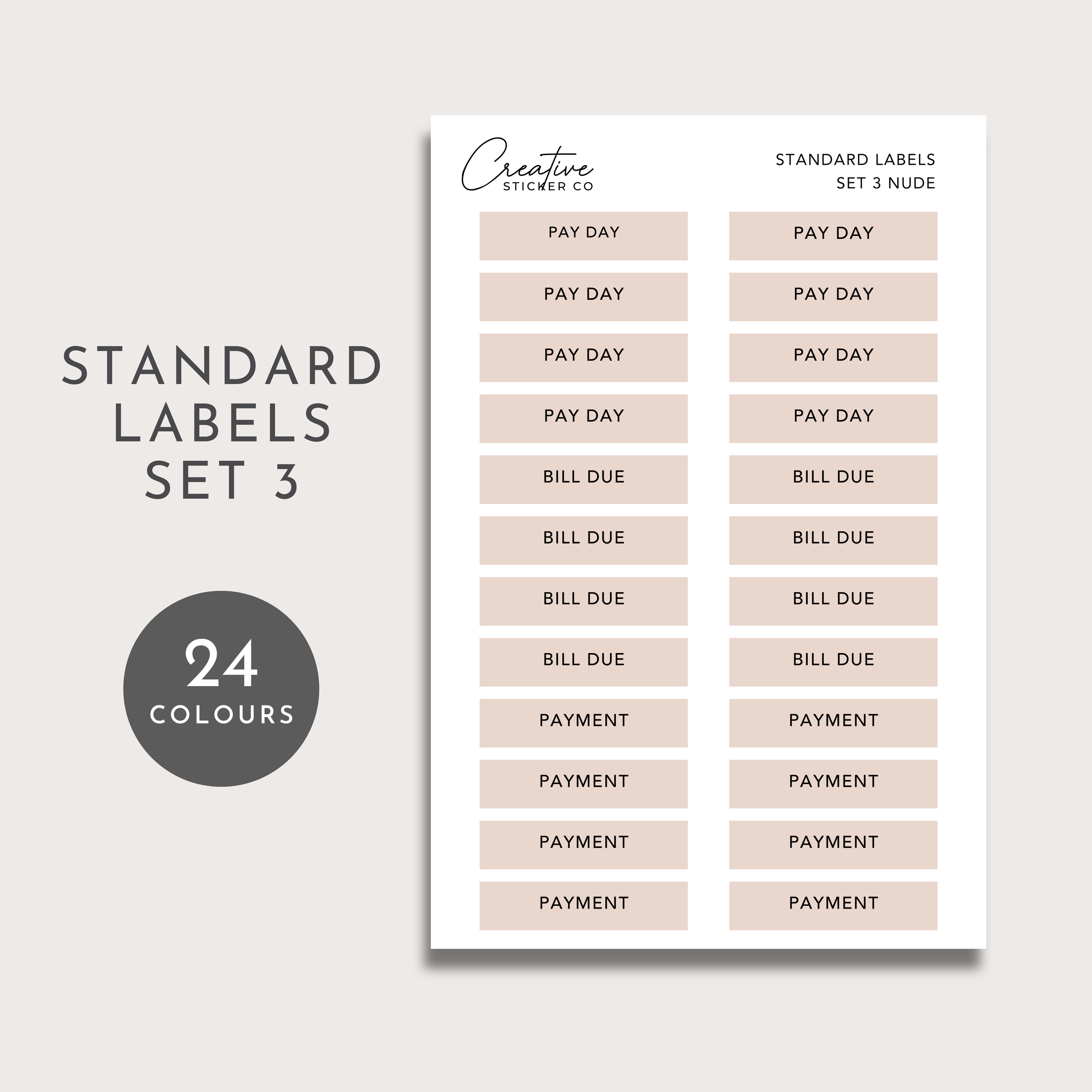 Standard Labels Set 3 Planner Stickers CREATIVE STICKER CO.png