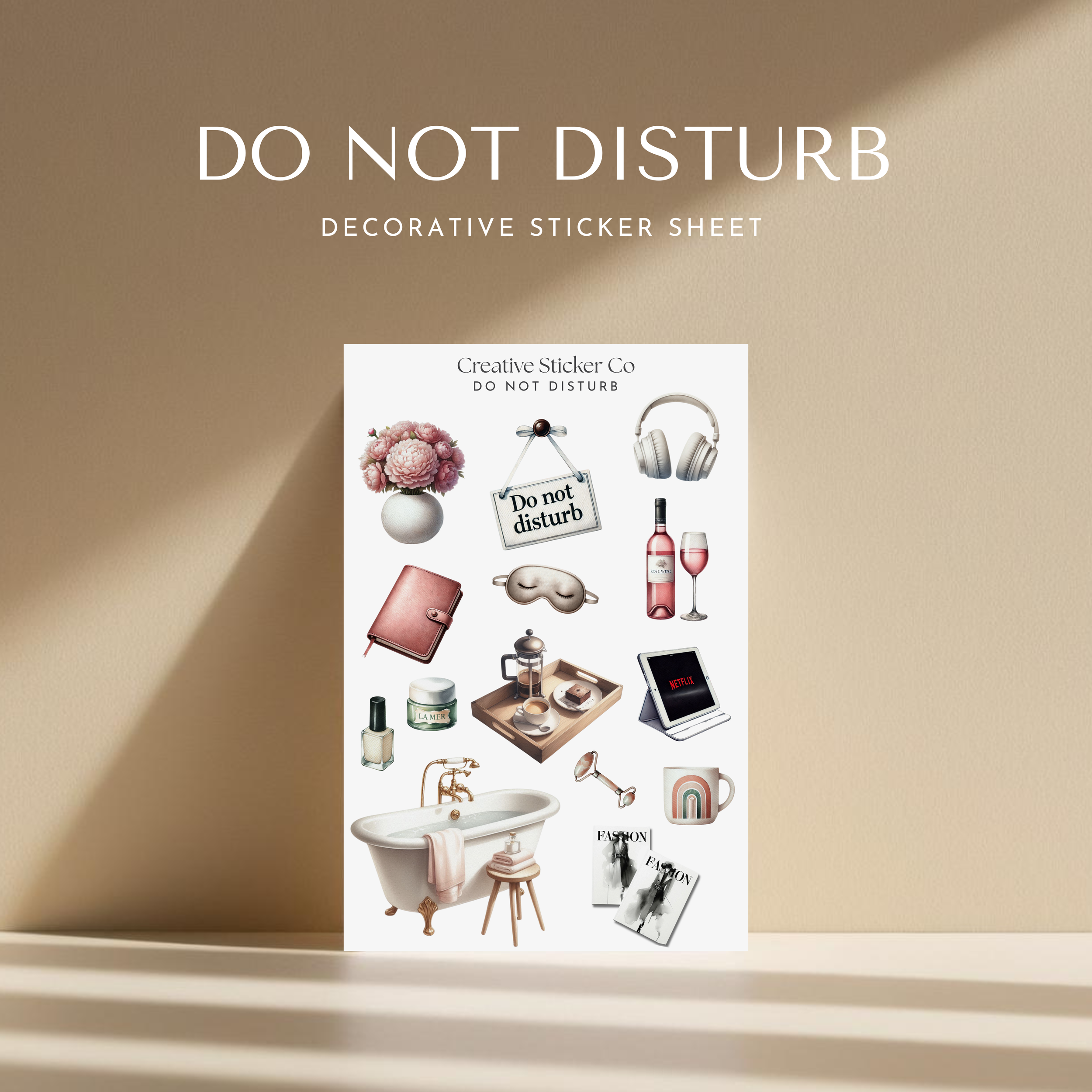 DO NOT DISTRUB Decorative Planner Stickers.png