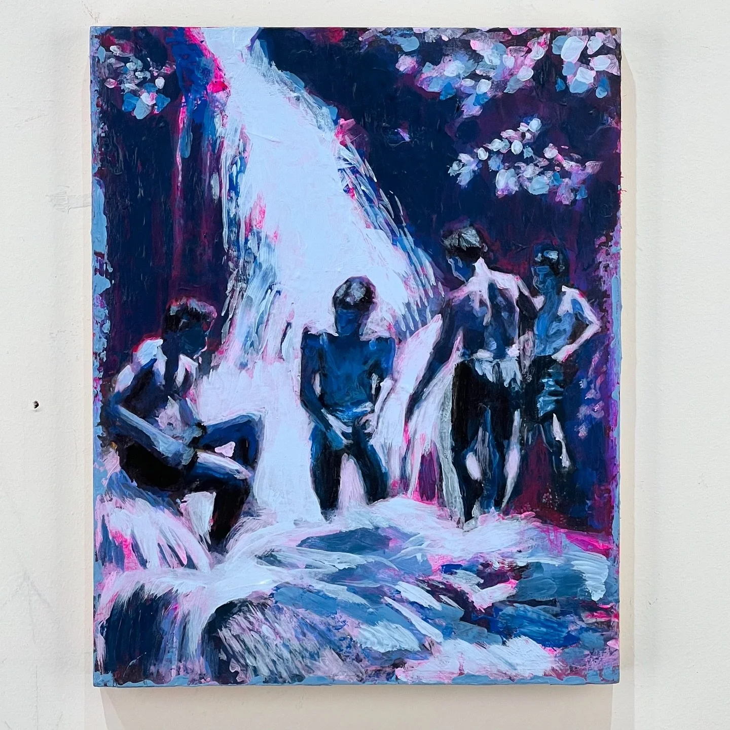 Collect this piece!

"Waterfall Dream" 
10"H x 8"W 
Acrylic on wood panel

Visit shop link in bio and DM me! 
#malefigure 

originally reserved for a show, now available for purchase in my shop! Link in bio, or DM me!