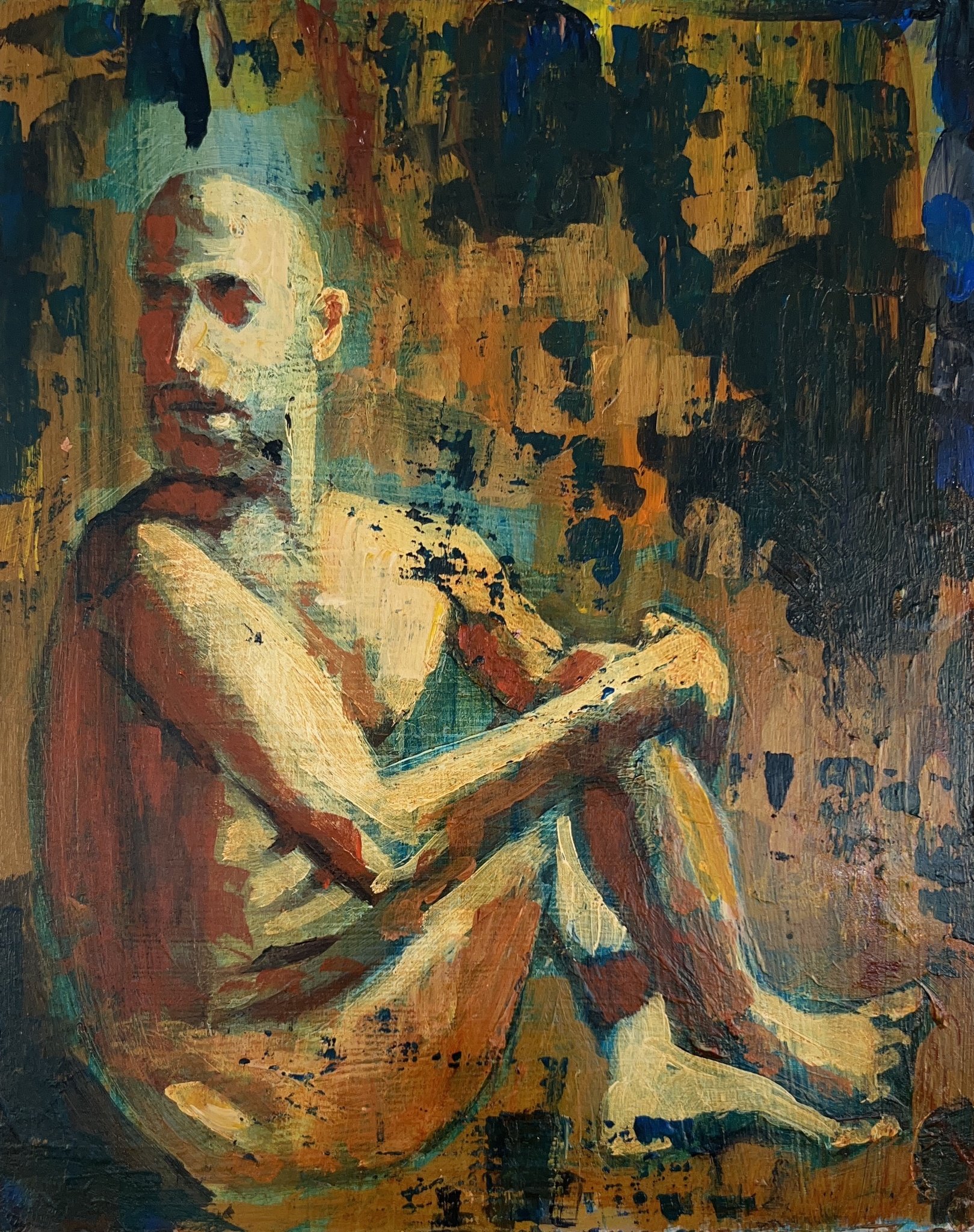 Tim Looking Back
Acrylic on wood panel
8"W x 10"H
SOLD