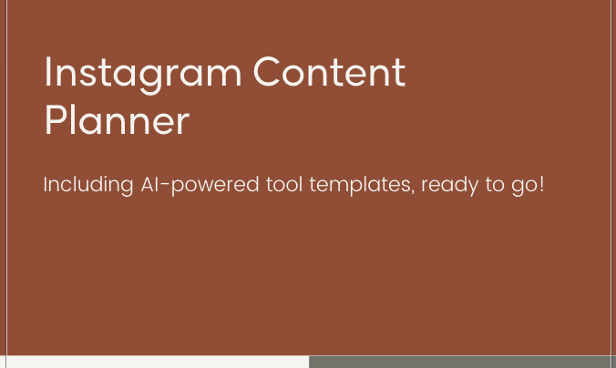 instagram content planner
