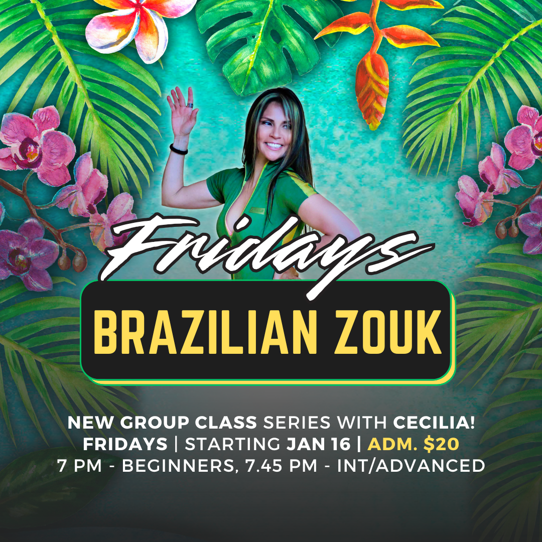 Friday Zouk with Cecilia at Dance Studio Lioudmila, Alexandria, VA