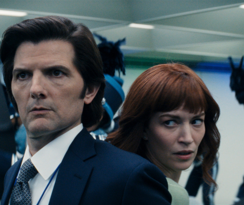 A tight crop of Helly R. looking suspiciously over her shoulder, capturing the moment the "fight" part of the nervous system begins to reclaim boundaries.