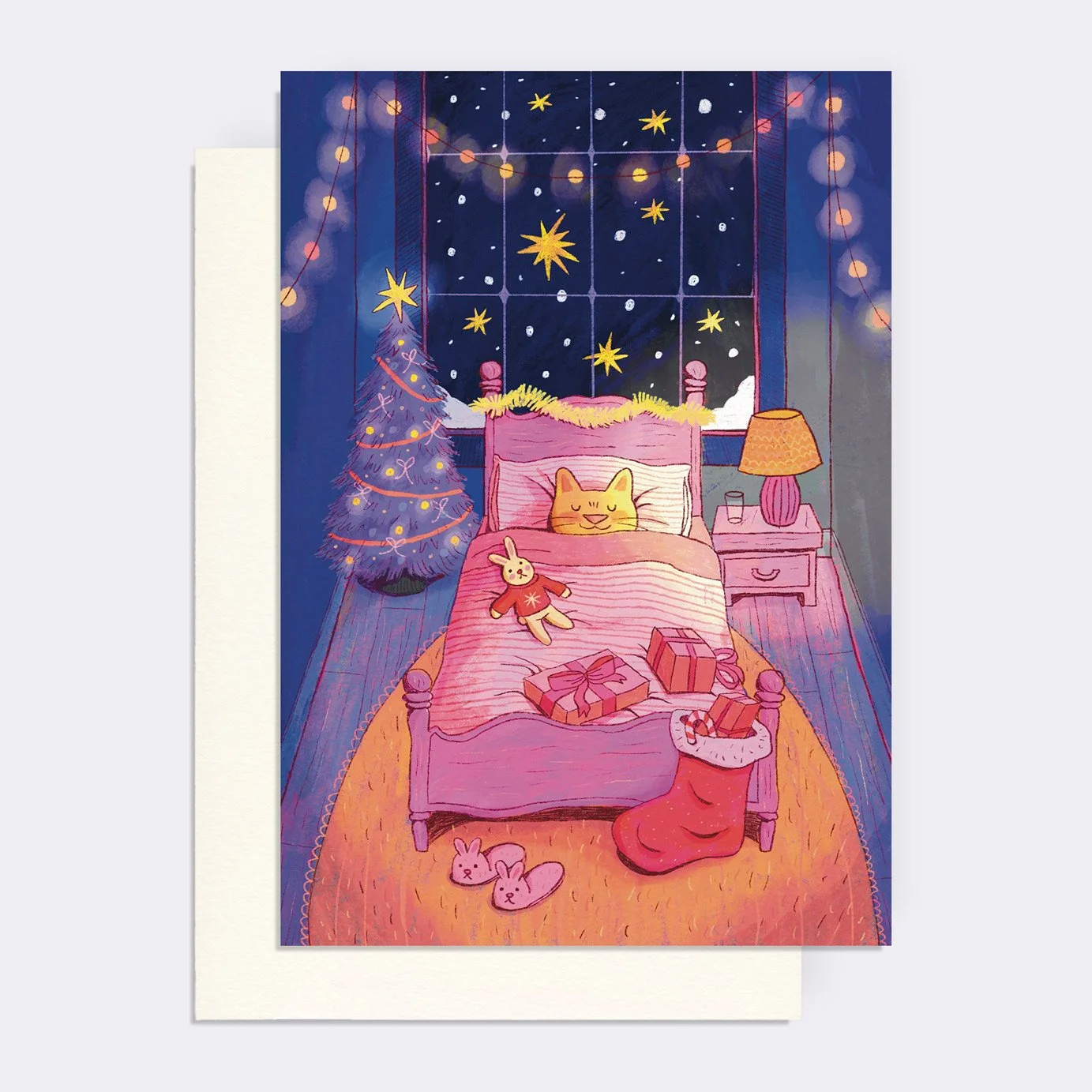 Victor on Christmas Eve, greeting card
