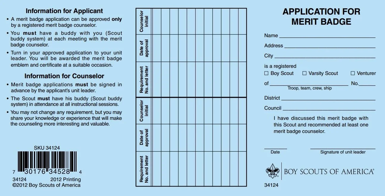 Will You Sign My Blue Card? — Troop 333 San Francisco