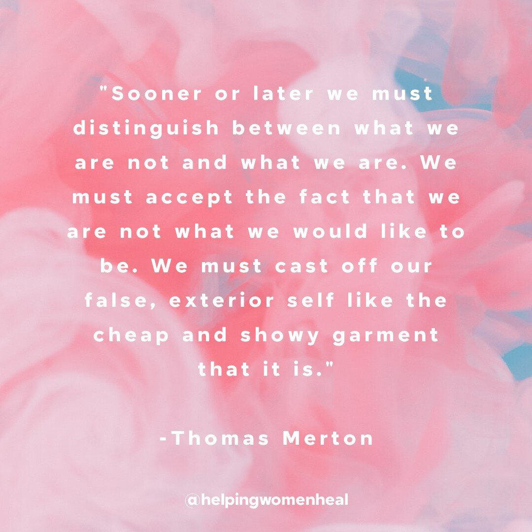 Getting to know ourselves, our true selves, behind all that we wished we were, is key to becoming the individuals God actually created us to be. The sooner we set aside the masks, the sooner we can identify our deepest areas of wounding and struggle.