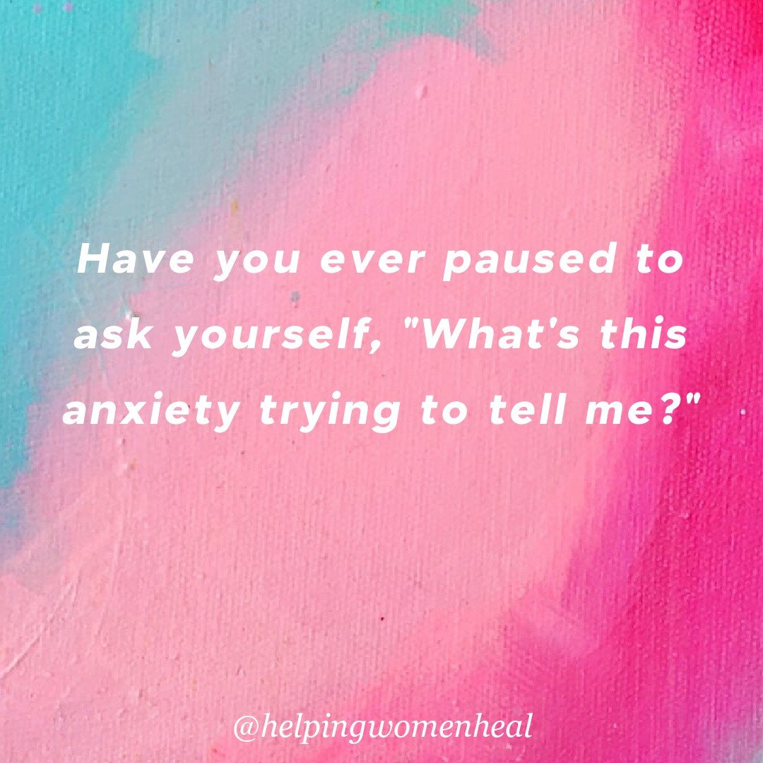 Anxiety is packed full of information we need! Can we be curious about what anxiety is telling us? 

Tapping while focusing on those anxious sensations can help us hear what anxiety is trying to tell us. Journalling about what we are feeling in the m