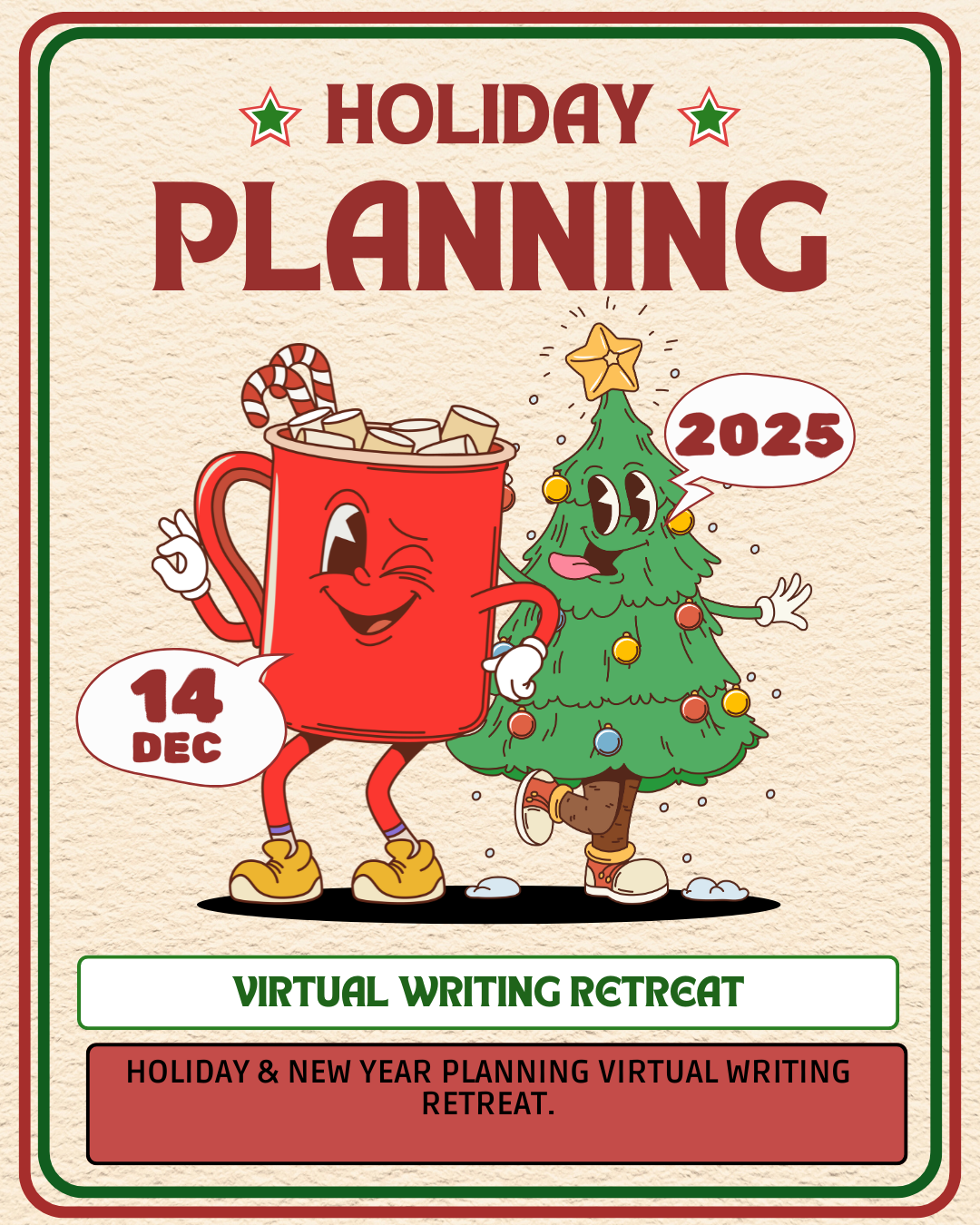 Holiday & New Year Planning Virtual Writing Retreat