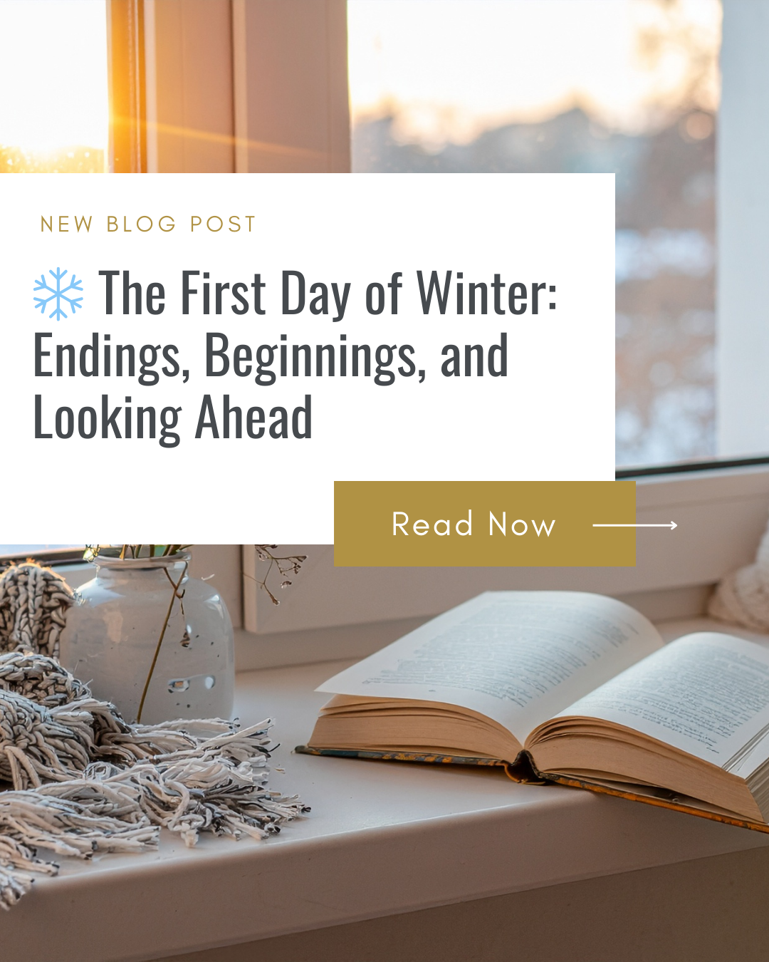❄️ The First Day of Winter: Endings, Beginnings, and Looking Ahead