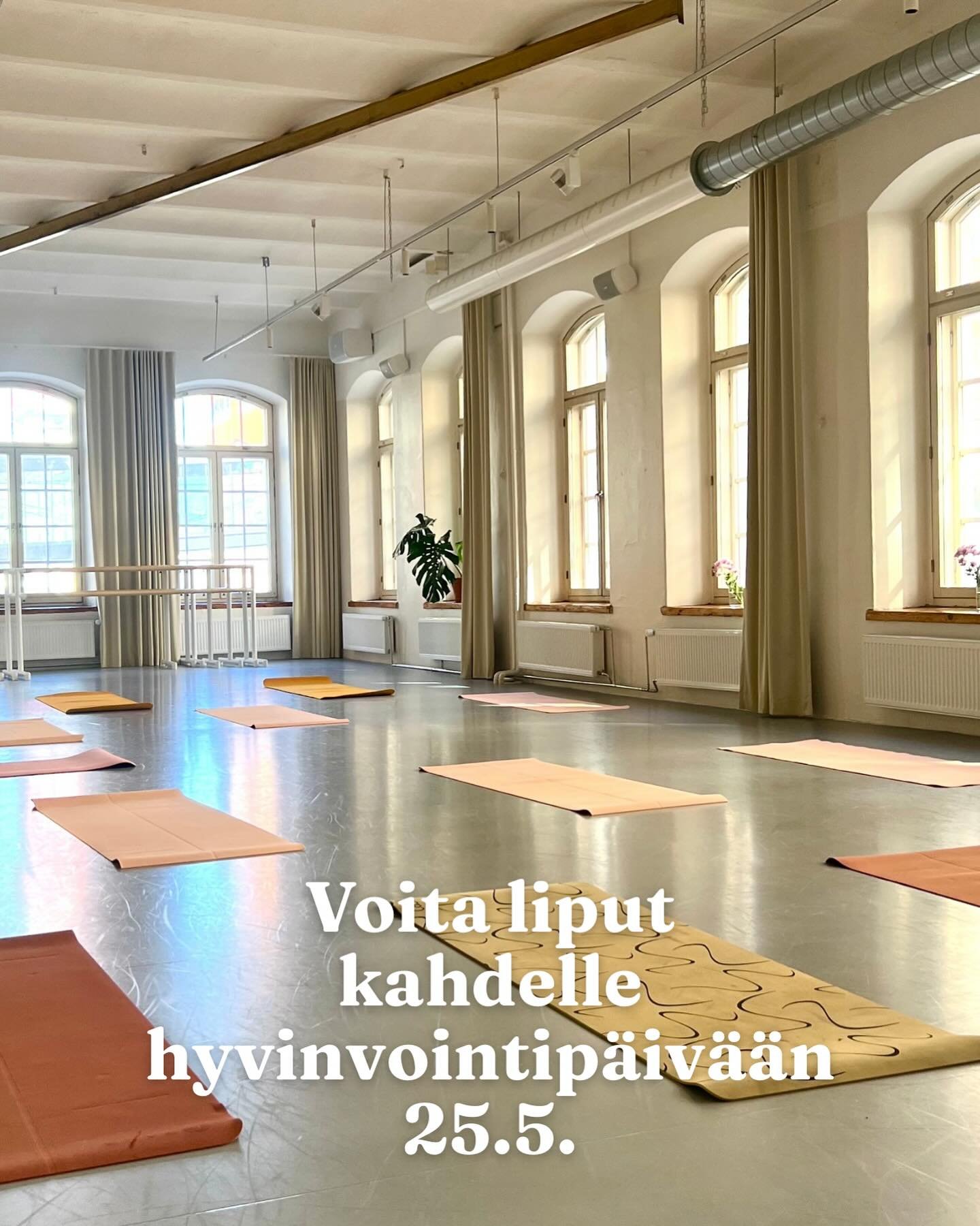 Syntt&auml;riviikon ARVONTA vol 2 🤩✨ 

Voita liput itsellesi &amp; yst&auml;v&auml;llesi nelj&auml;tt&auml; kertaa j&auml;rjestett&auml;v&auml;&auml;n &rdquo;Liikett&auml; ja lempeytt&auml;&rdquo; -hyvinvointip&auml;iv&auml;&auml;n, jossa yhdistyy 7