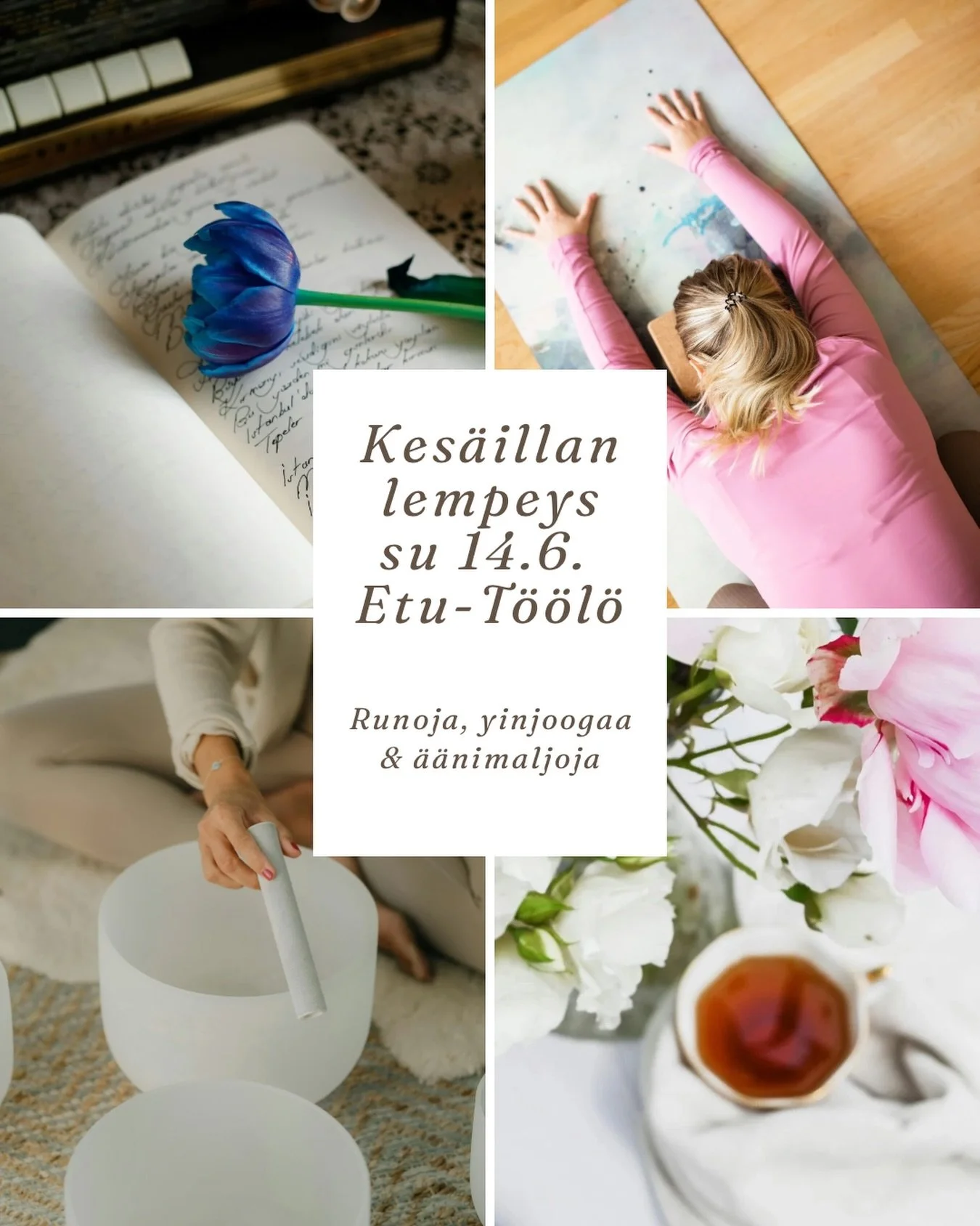 Lintujen laulu ikkunan takana, alkukes&auml;n auringos&auml;teet ja rauhallinen hetki sinulle itsellesi - sit&auml; on kes&auml;illan lempeys ✨🌿 Olet syd&auml;mellisesti tervetullut t&auml;h&auml;n hurmaavaan tapahtumaan, joka yhdist&auml;&auml; peh