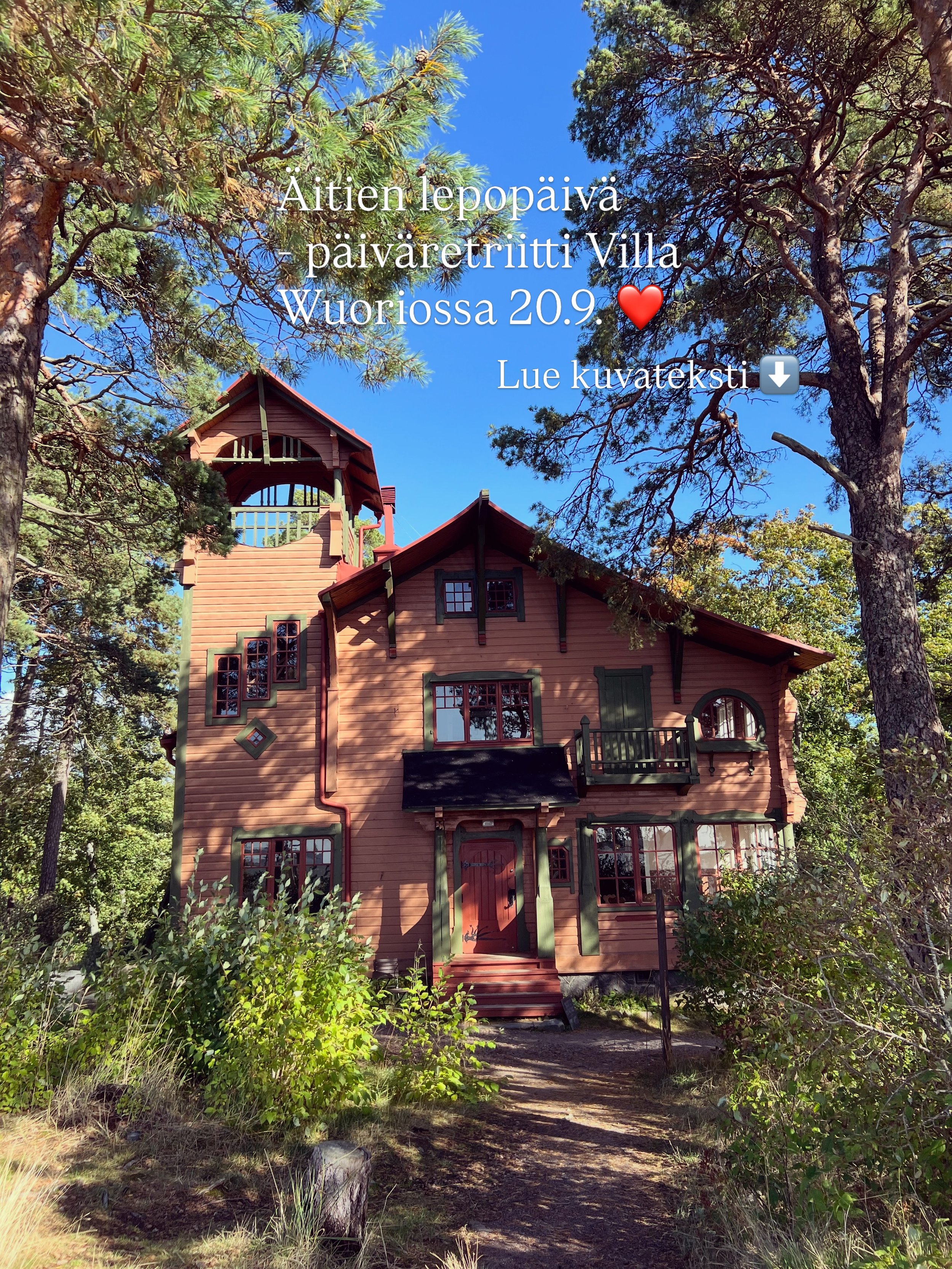 Viime sunnuntaina vietimme hurmaavassa @villa.wuorio Hyggejoogan ensimm&auml;ist&auml; p&auml;iv&auml;retriitti&auml;, joka oli suunnattu kaiken ik&auml;isten lasten &auml;ideille 🥰🫶🏻✨ 

P&auml;iv&auml;&auml;n kuului lempe&auml;&auml; joogaa ja &a
