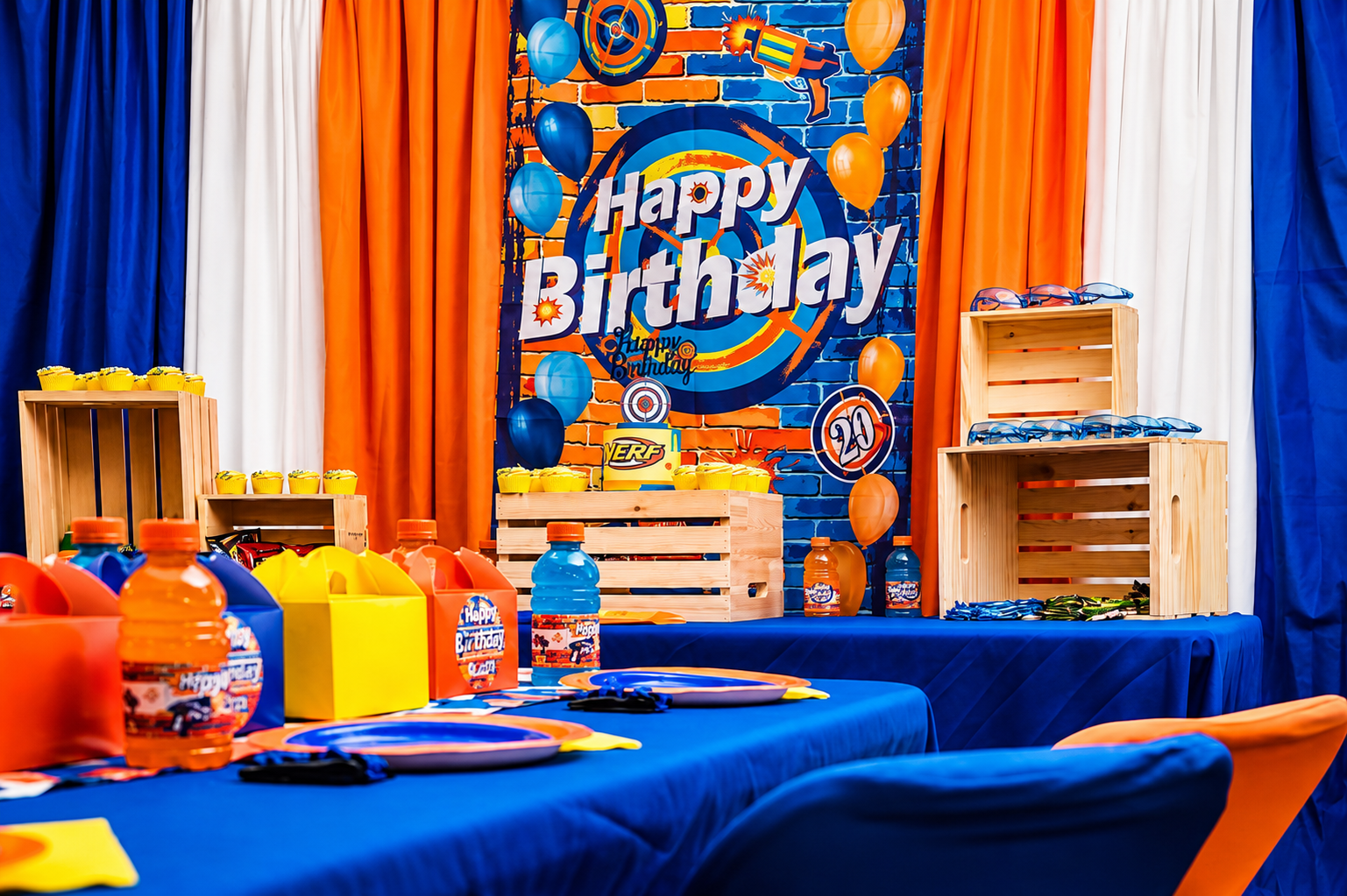 Nerf War backdrop
