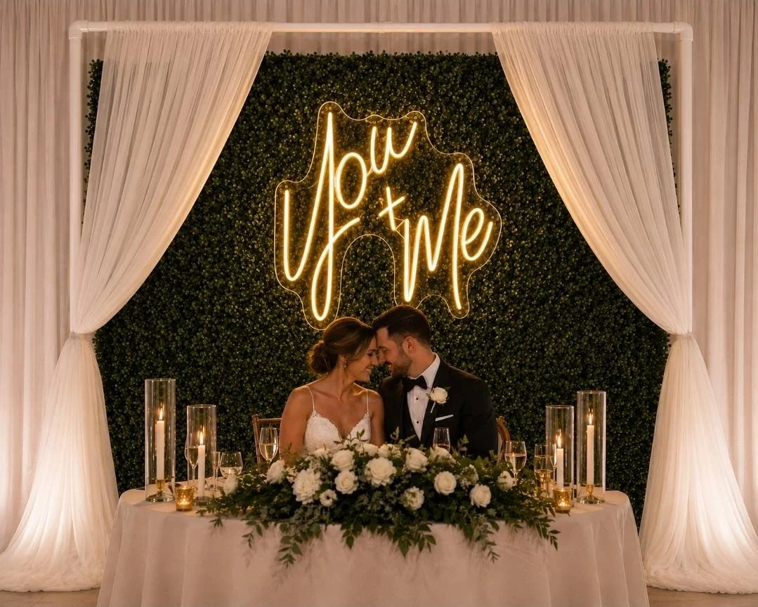 You + Me neon sign