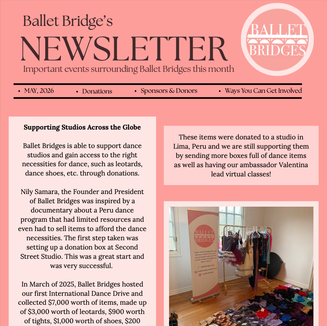 5.26.26 Newsletter: Building Bridges, One Donation at a Time