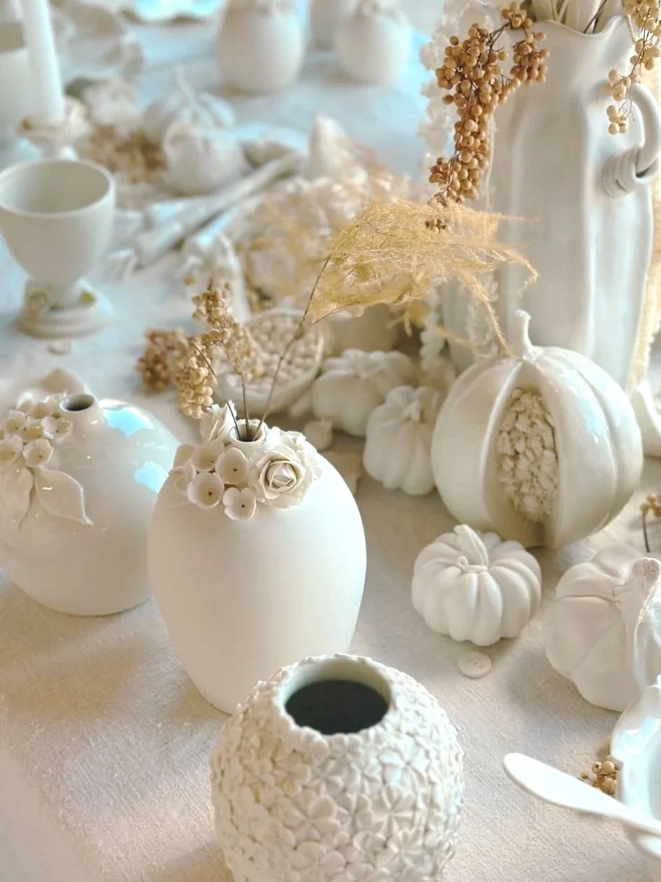 arts de la table décoration et légumes en porcelaine