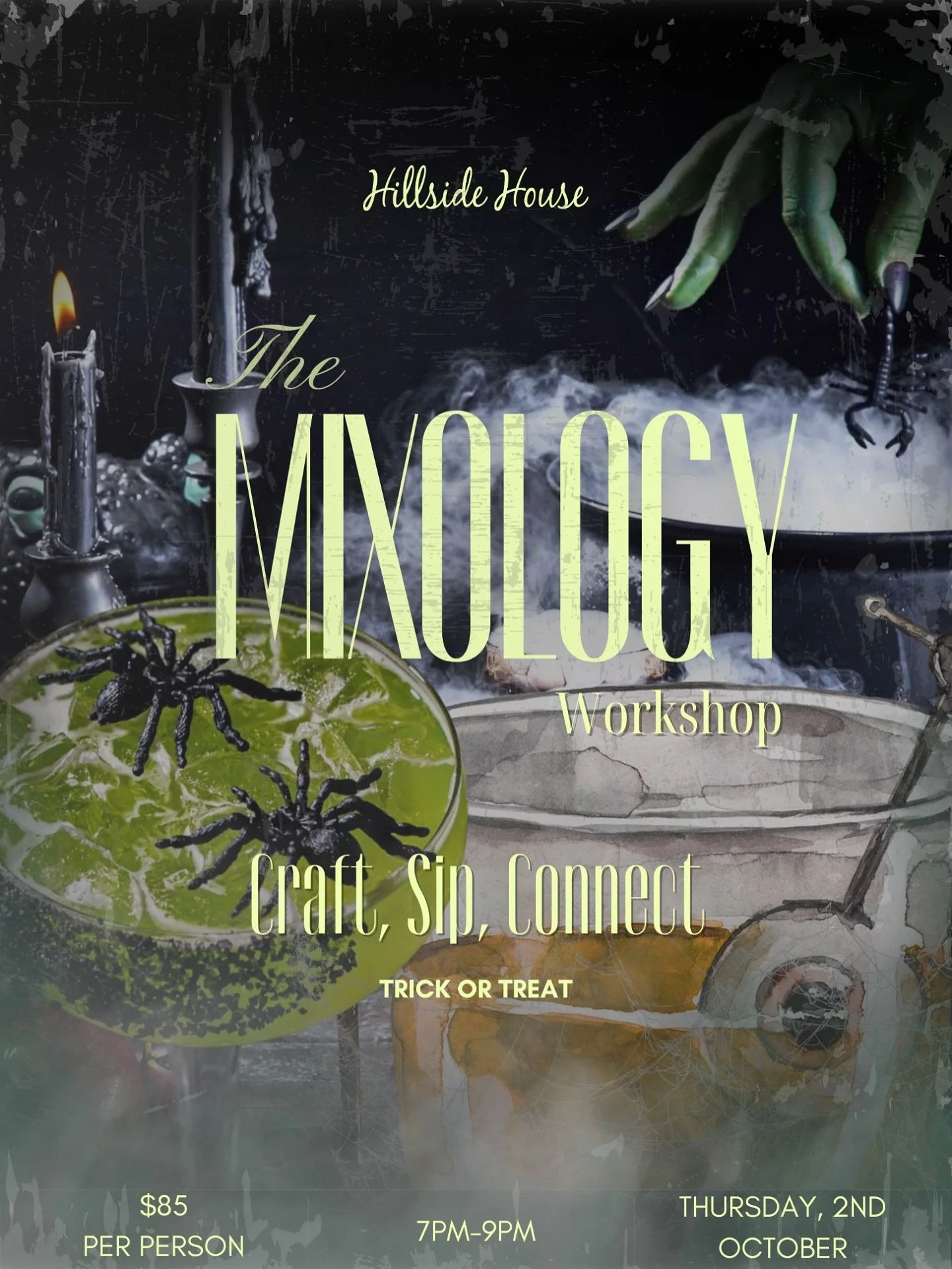 🍸👻 Trick or Treat&hellip; but make it a cocktail! This October&rsquo;s Mixology Workshop is all about spooky sips and festive flavors. 🎃✨ Learn how to shake, stir, and serve up Halloween-inspired drinks that are as fun as they are delicious.

Grab