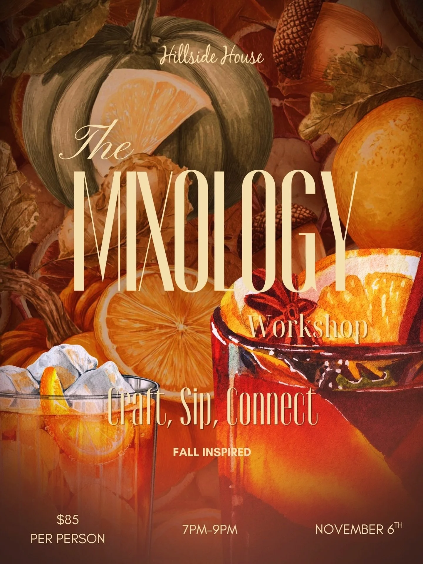 Sip, stir, and give thanks &mdash; Cheersgiving is here! 🍁 Join us on November 6th for a cozy fall-inspired mixology session full of good vibes, seasonal sips, and great company. Click the link to reserve your spot! 🍸✨