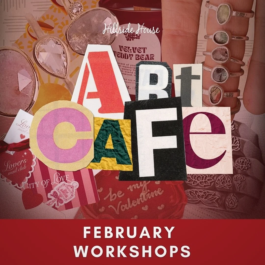 Art Caf&eacute; is officially back, and we couldn&rsquo;t be more excited to welcome you into the space once again. Join us as we create, connect, and share meaningful moments together. 

Explore our full lineup of February workshops and be sure to R