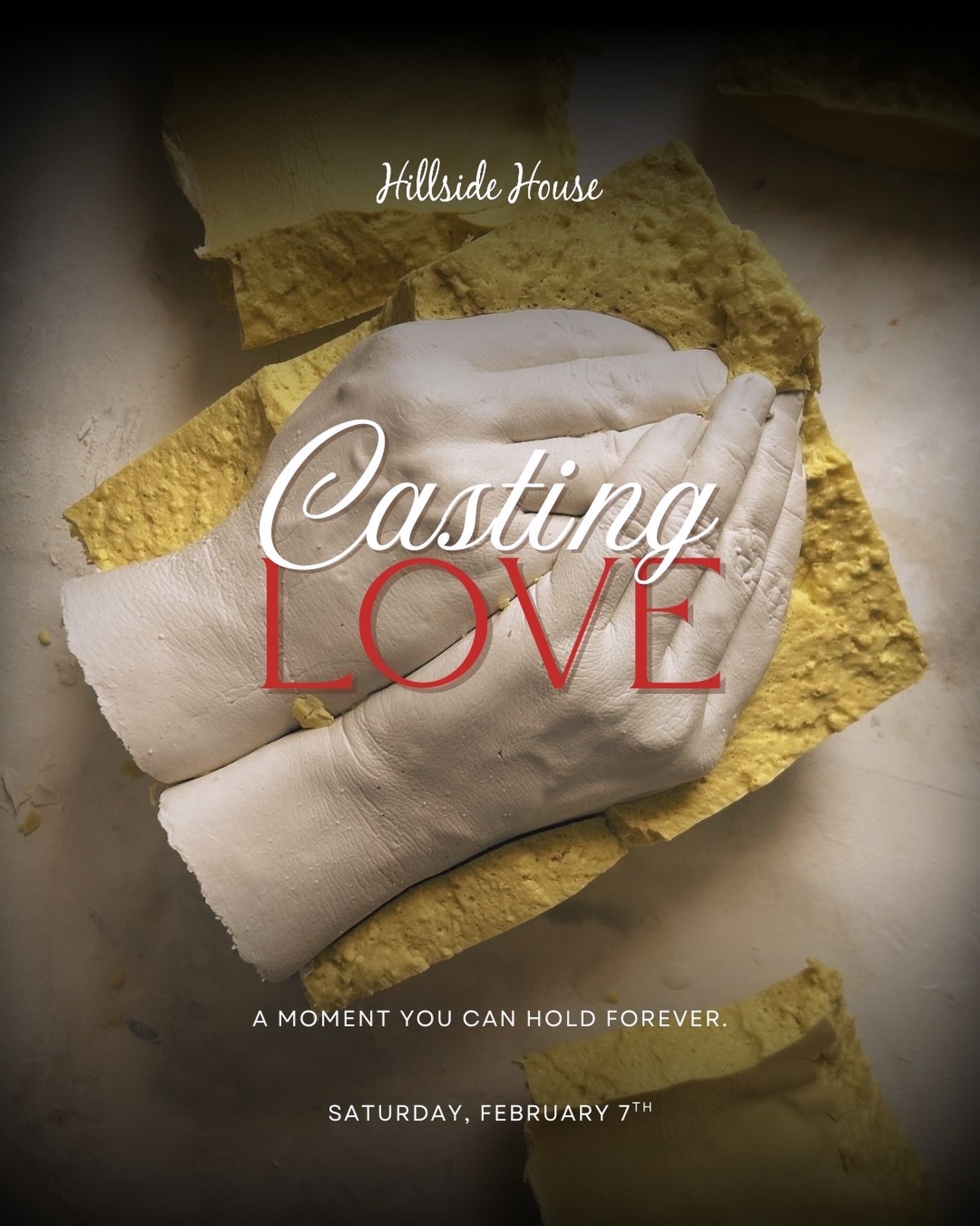 Capture the love, the laughter, and the connection 🤍 Join us for our Valentine&rsquo;s Hand Casting Session and create a keepsake you&rsquo;ll treasure forever. All materials included.

Click the link in our bio for more information and to reserve y