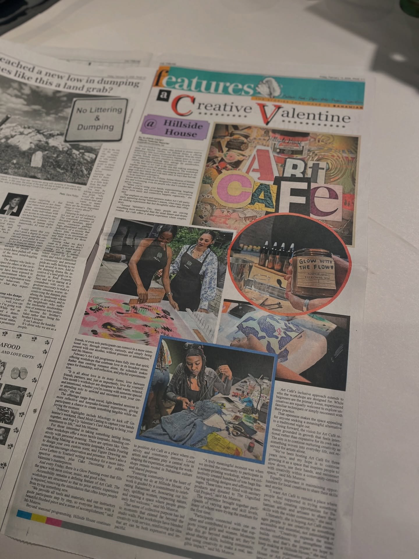 Featured in @tribune242 today 😊 

They highlighted our Art Caf&eacute; &mdash; our little idea of gathering, making, slowing down &mdash; which feels really special. 

Sometimes you don&rsquo;t just want a reservation&hellip; you want an experience.