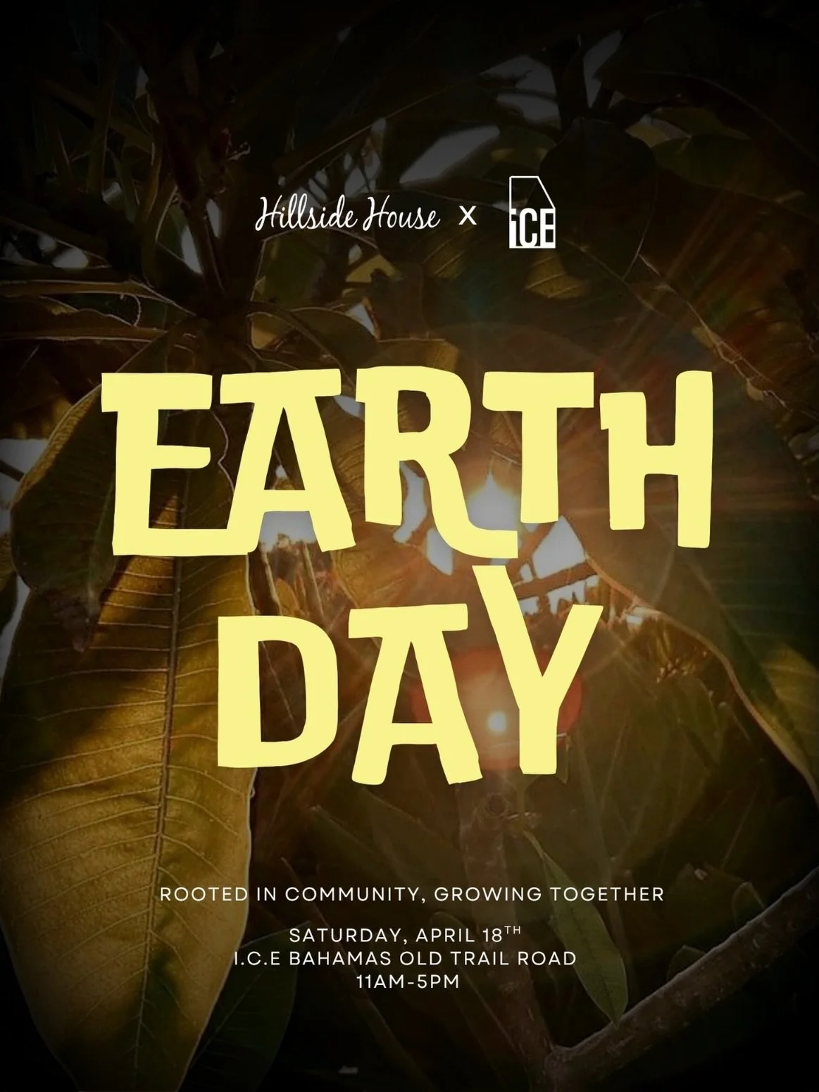 🌱✨ Rooted in community, growing together ✨🌱

Join us as we celebrate Earth Day on April 18th at ICE Bahamas for a celebration full of life, connection, and good vibes! From exciting activities for all ages to delicious food on sale, there&rsquo;s s