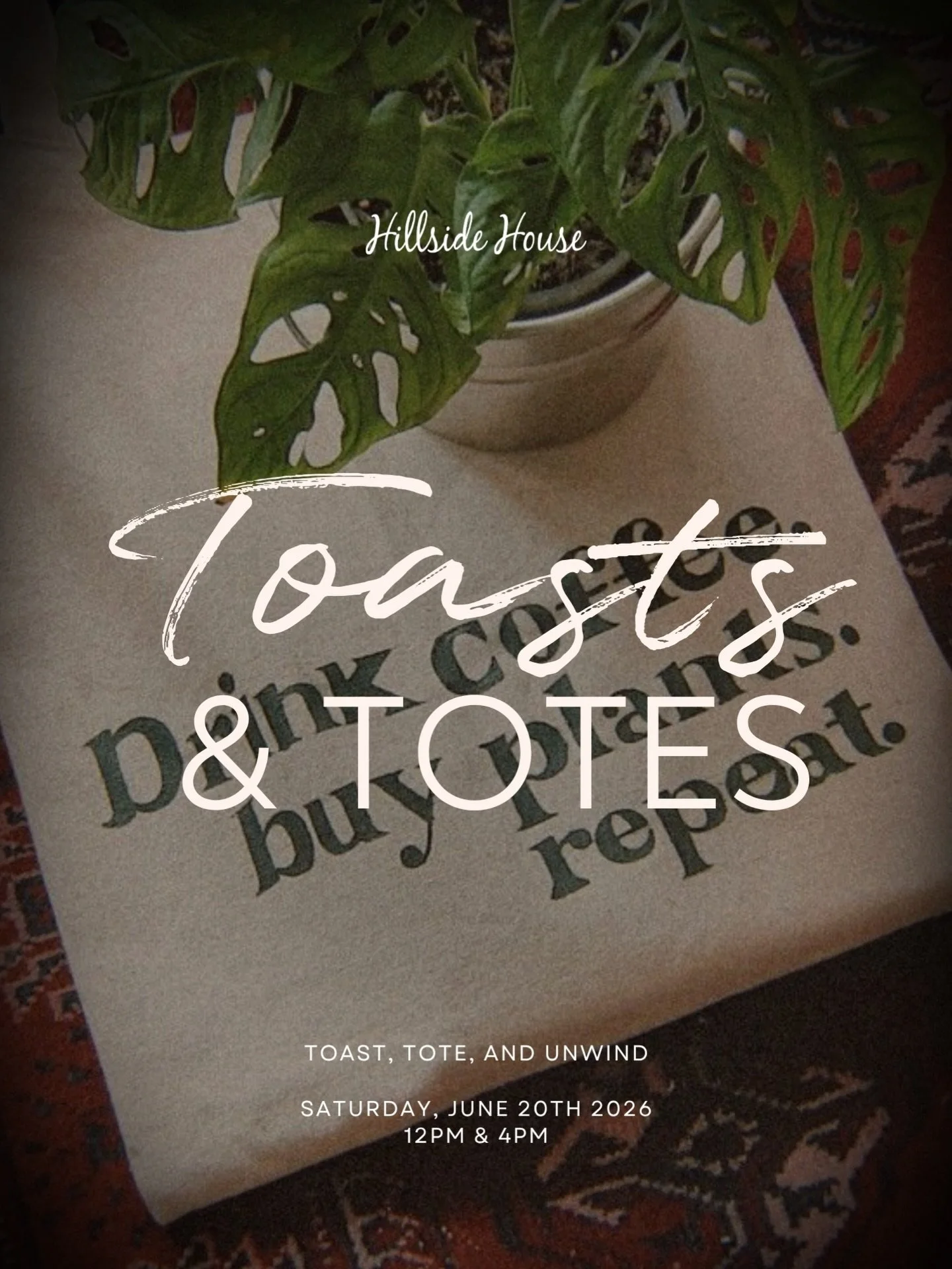 🥂👜 Toast &amp; Totes is back!

Join us on June 20th for an evening of creativity, conversation, and customization as you design your own tote bag while enjoying great company and a glass in hand.

Whether you&rsquo;re coming with friends or looking