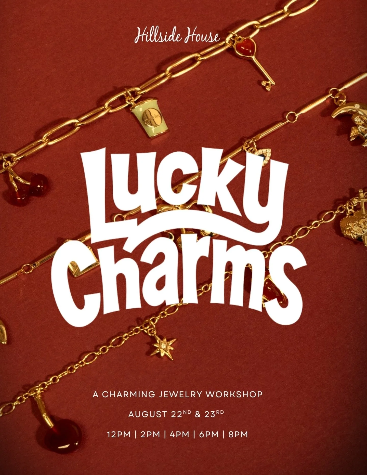 Join us for our Lucky Charm Bracelet Workshop on 22nd &amp; 23rd and create a bracelet that&rsquo;s uniquely yours. 🍀 🌸

Choose from a beautiful selection of charms, beads, and meaningful details to design a piece you&rsquo;ll love to wear or gift.