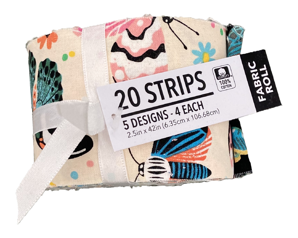 Fabric Roll Hang, horizontal facing packaging