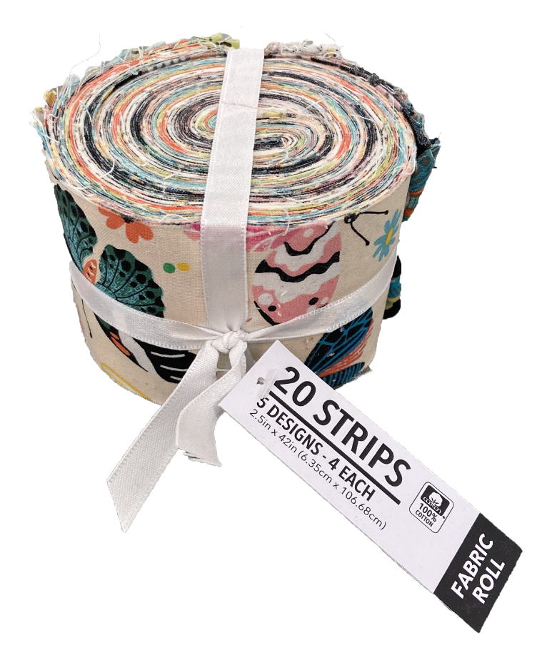 Fabric Roll Hang, vertical facing packaging
