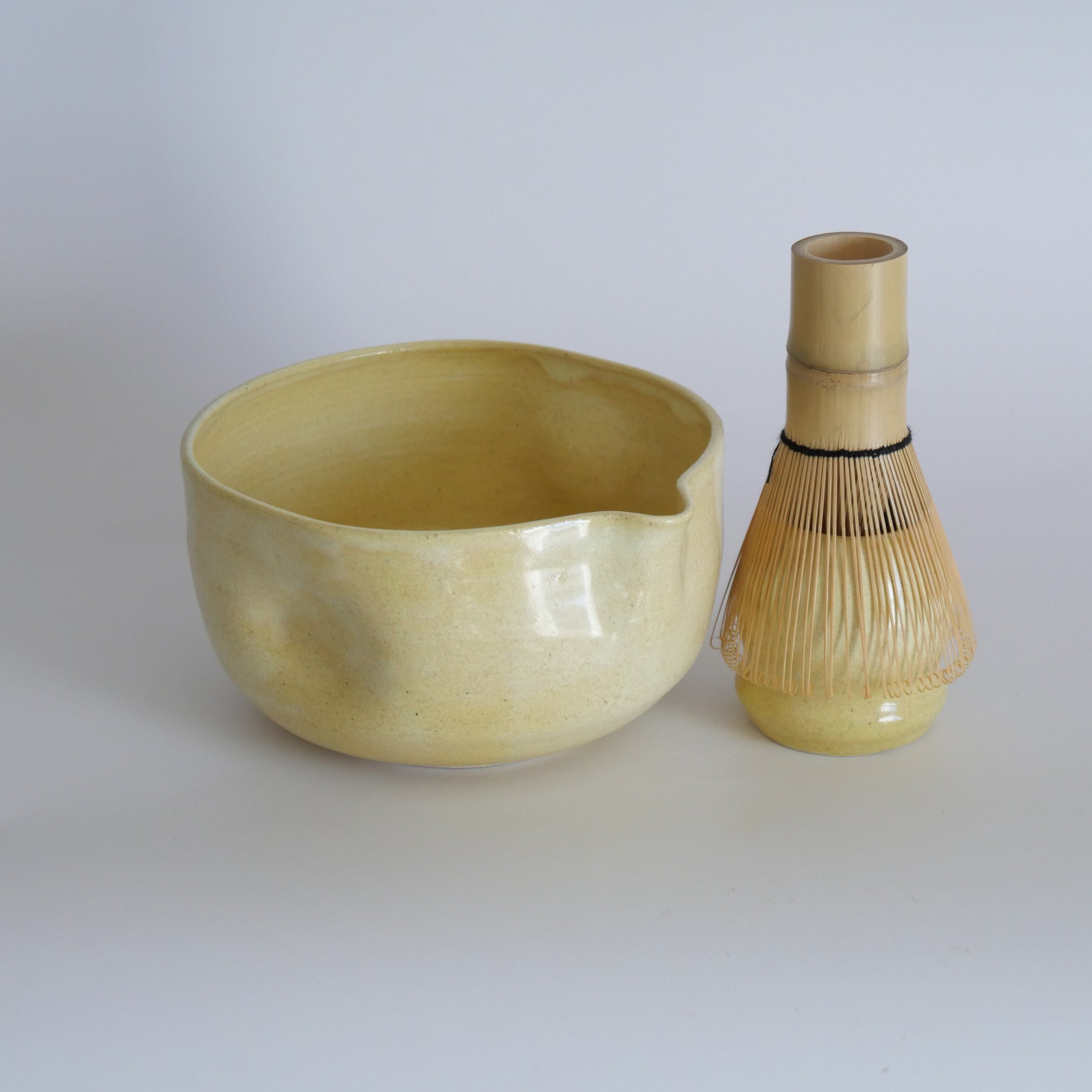 Butter Yellow Matcha Bowl Set