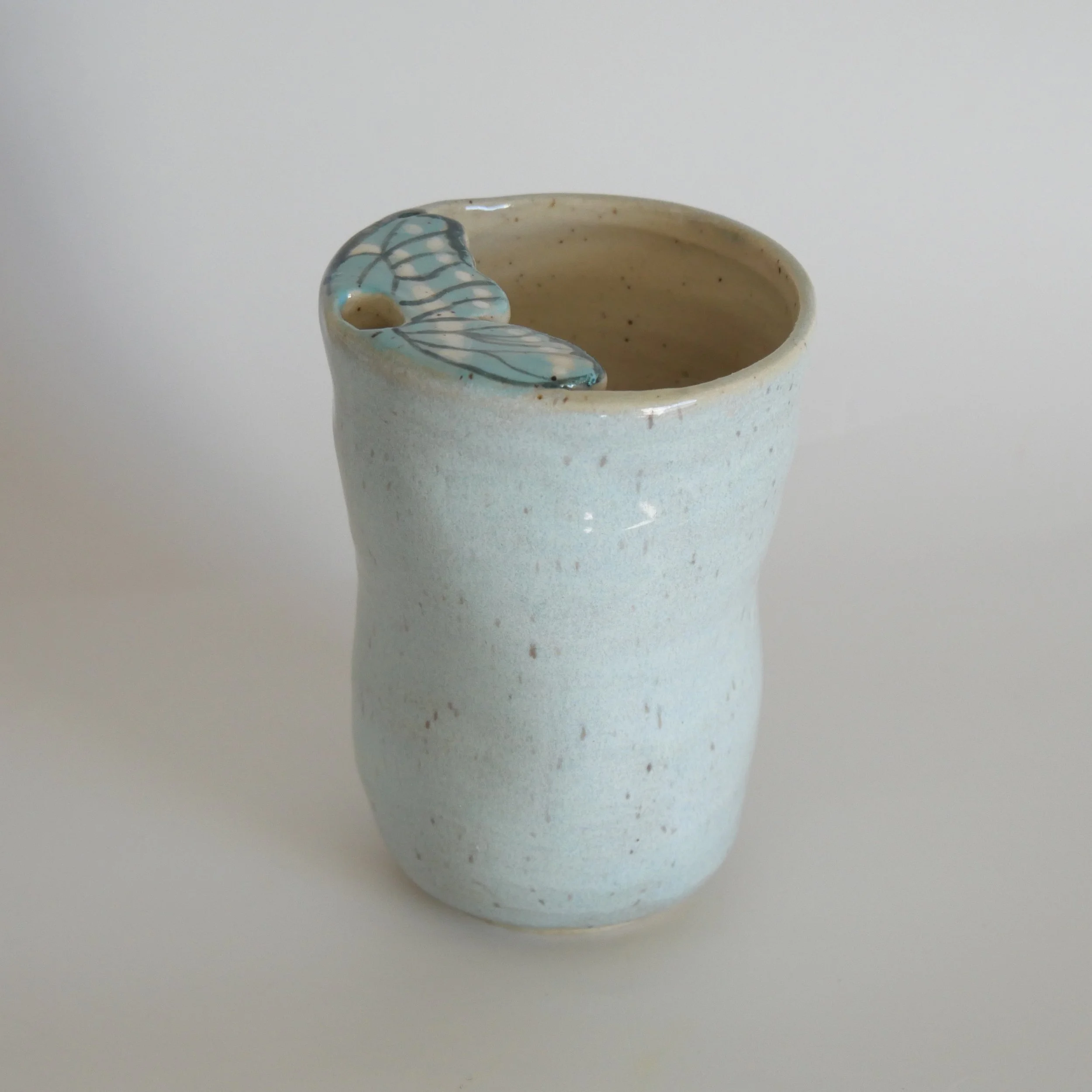 Soft Blue Sky Travel Cup