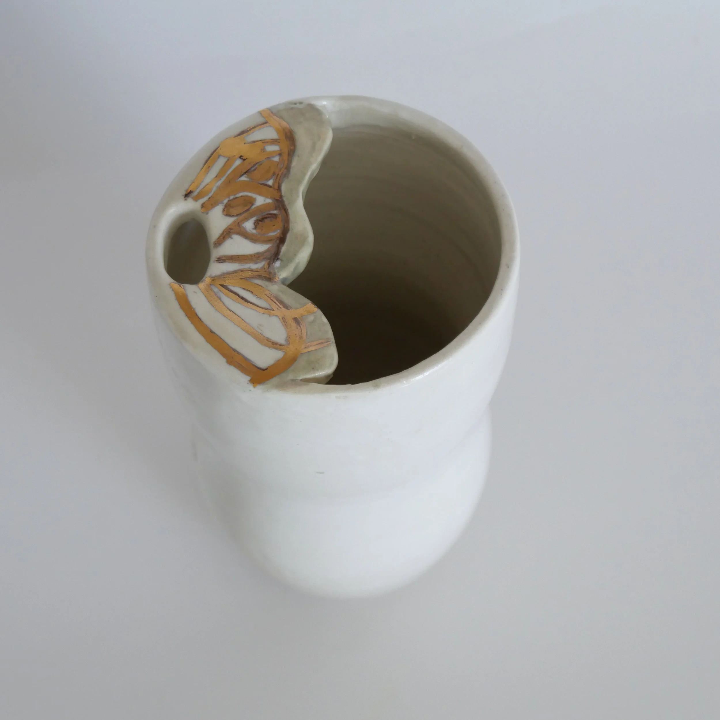 Golden Butterfly Travel Cup