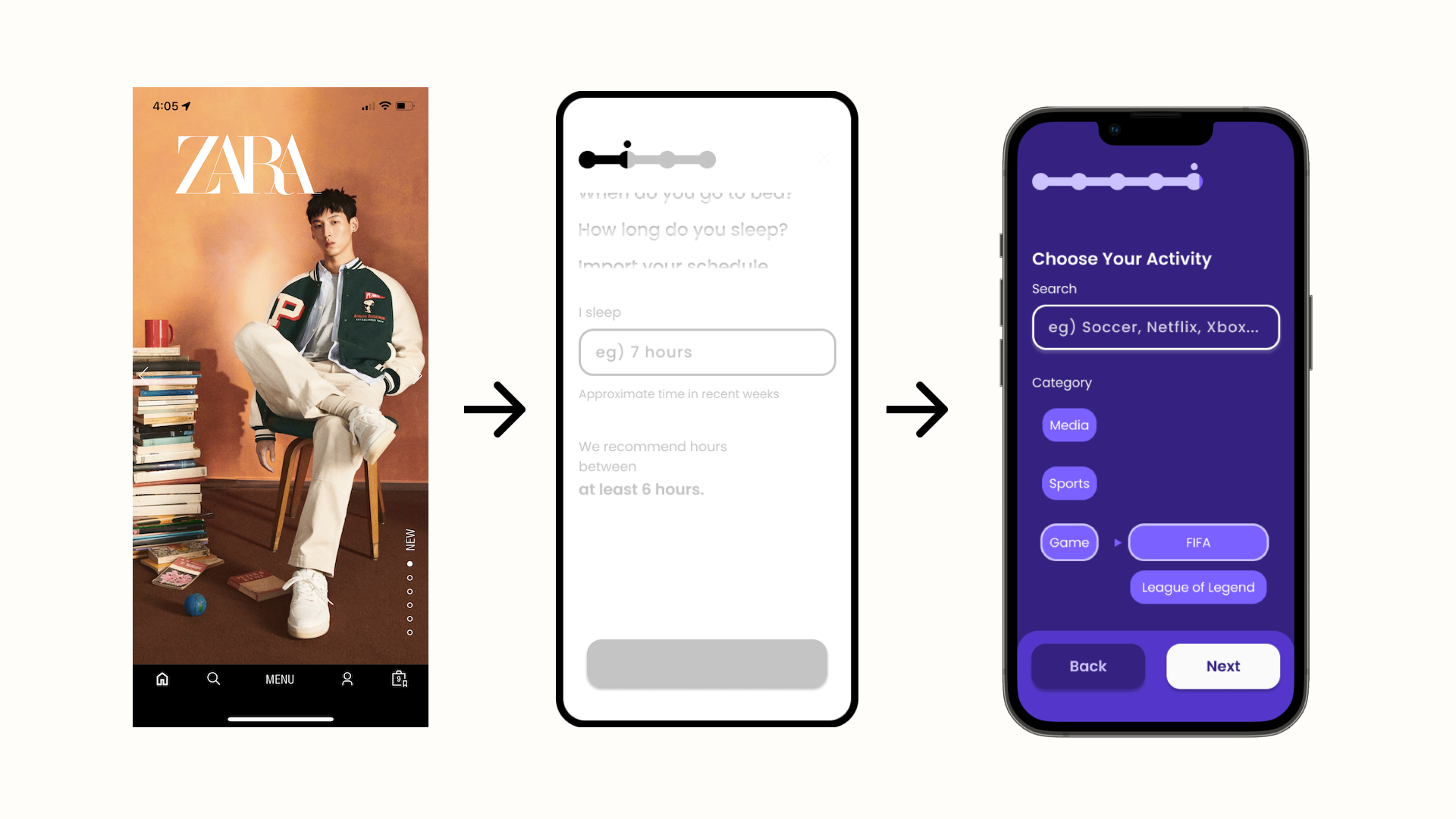 Inspiration to Wireframe: Easy Navigation