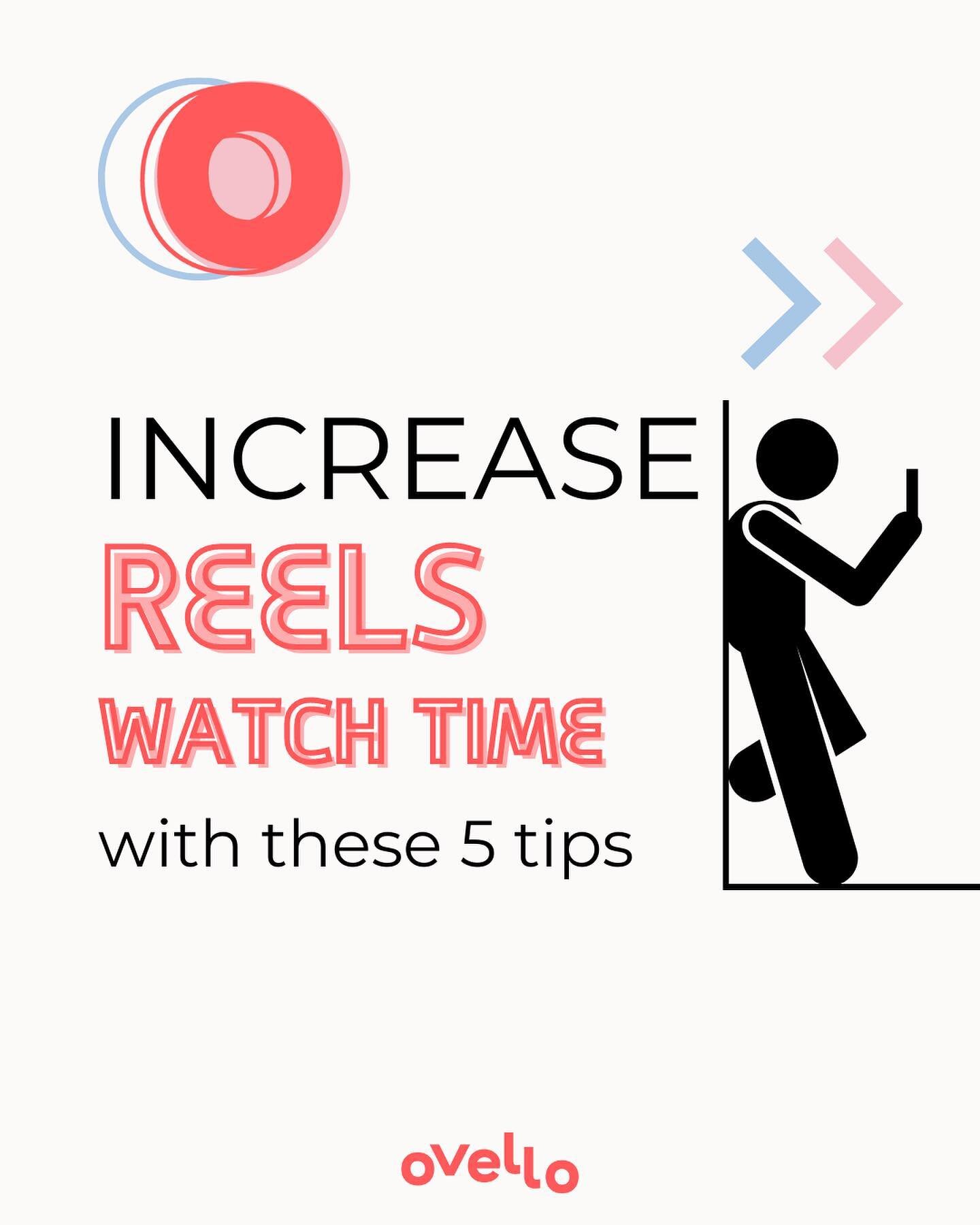 Watch time 👀 ⏰ is the number one metric IG is using to push your content right now.

Here are 6 ways to increase watch time on your reels, getting your reels more views and in turn getting more viewers to your profile, and hopefully clicking your li
