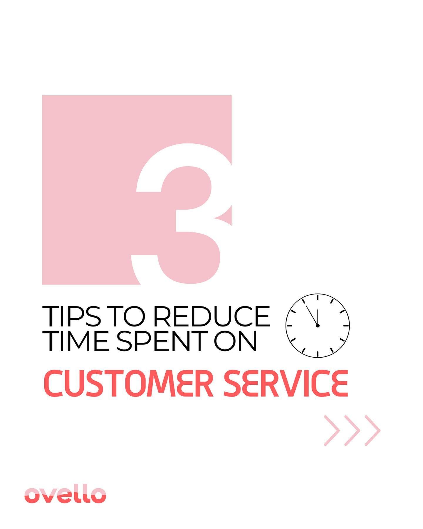 Here's how to reduce time spent on customer service ⏰ 

Customer service can consume a ton of our time but having great customer service is VITAL to a successful business!

How are your customers contacting you currently?
👉🏻Email
👉🏻DM's
👉🏻Inqui