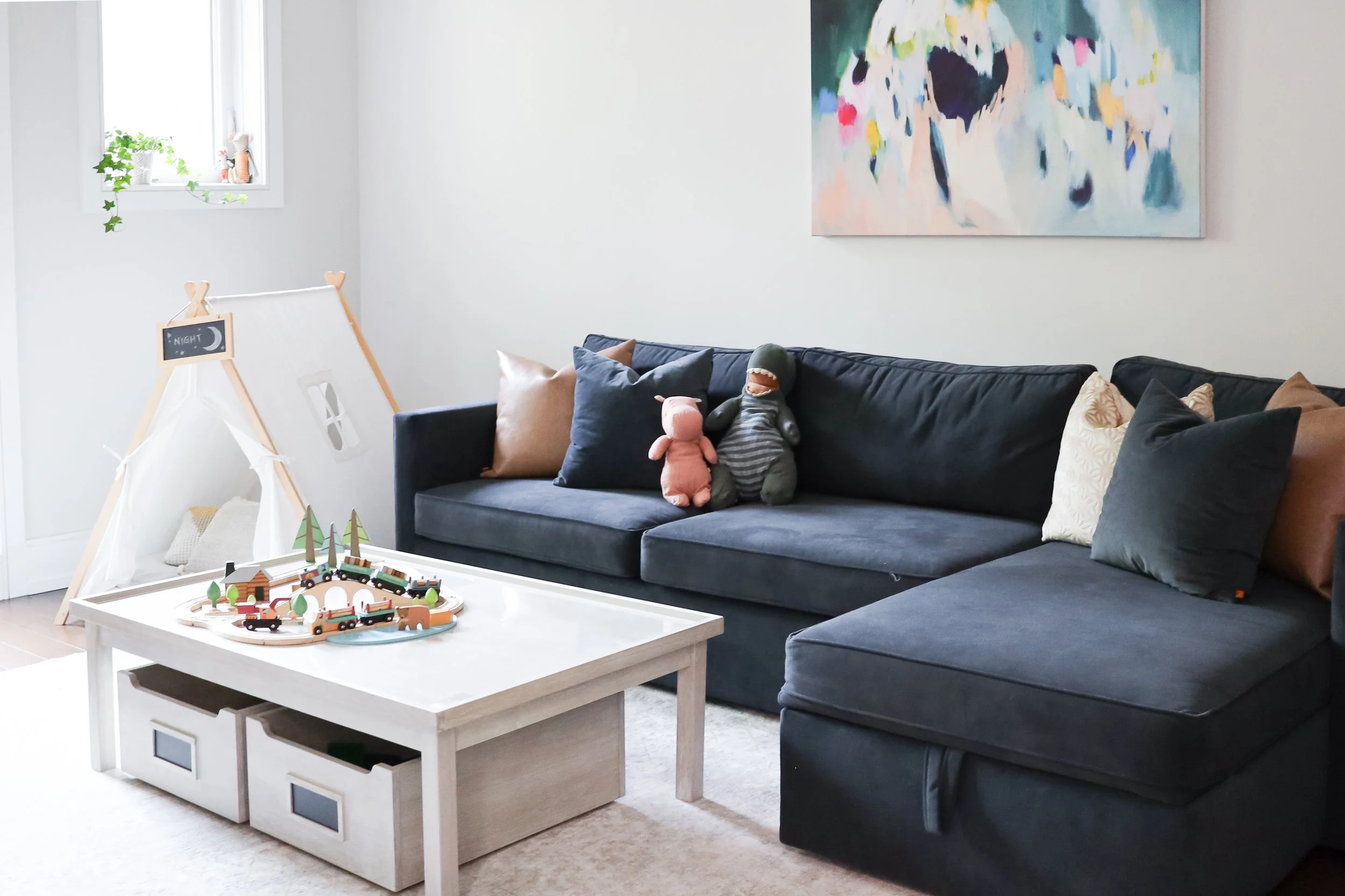 Basement Playroom Ideas - Chez Shay Designs - Sophie Shay - Toronto Canada