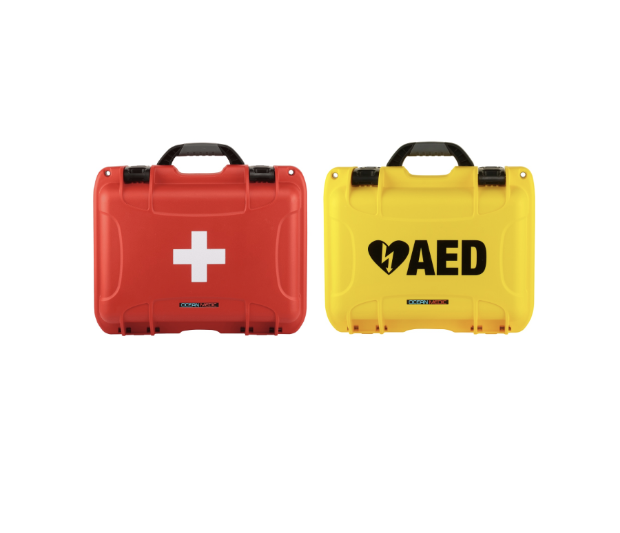 911 OFFSHORE First aid Kit + Lifeline View AED Package with ARCH 1yr