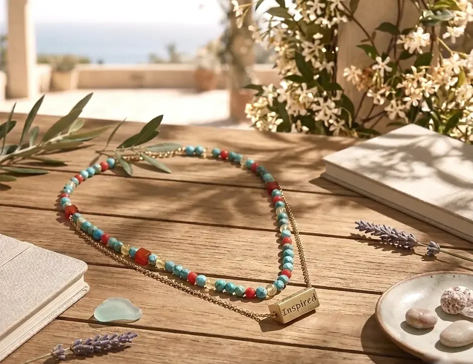 Myra Double-strand Diffuser Necklace   Summer