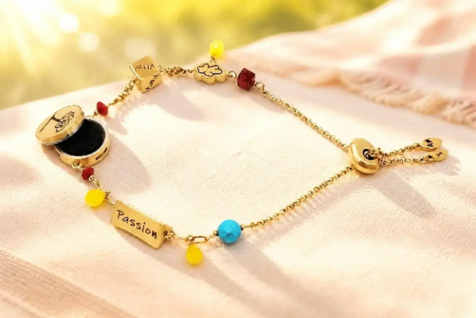 Kaori Diffuser Bracelet With Slider Closure   Summer