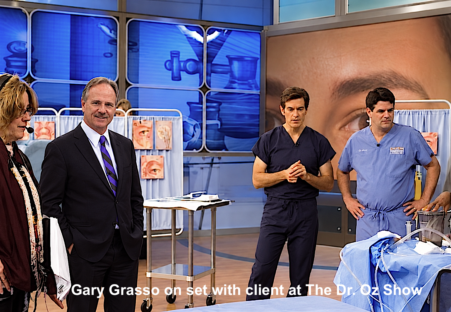 Gary Grasso at The Dr. Oz Show with client