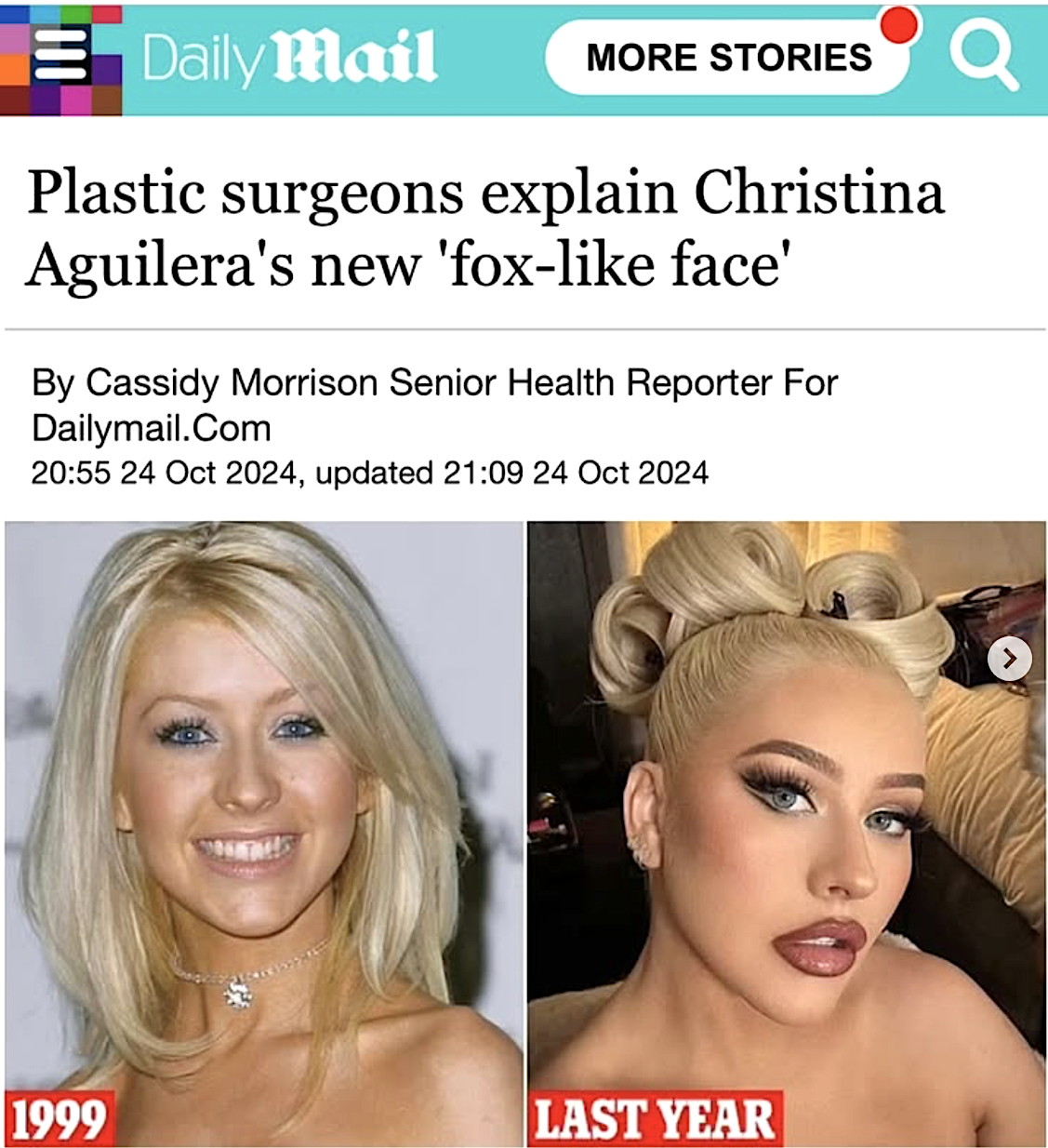 Daily Mail cover - story placed by Doctors PR