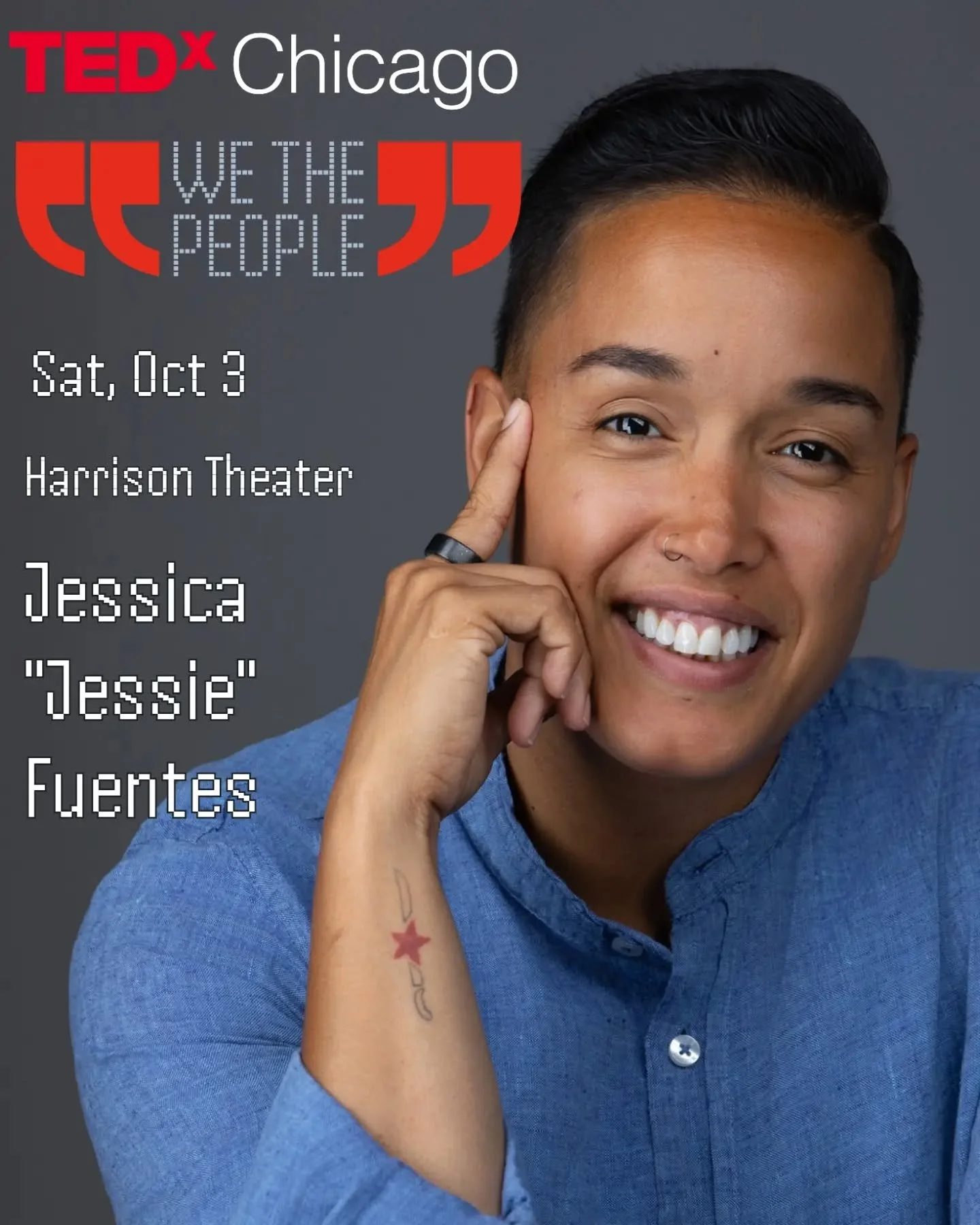 Humboldt Park raised me, and on October 3rd I'm carrying our story to TEDxChicago 2026: We The People. My talk is about what displacement takes from people and what becomes possible when we treat rootedness as a right, not a market privilege. 
This y