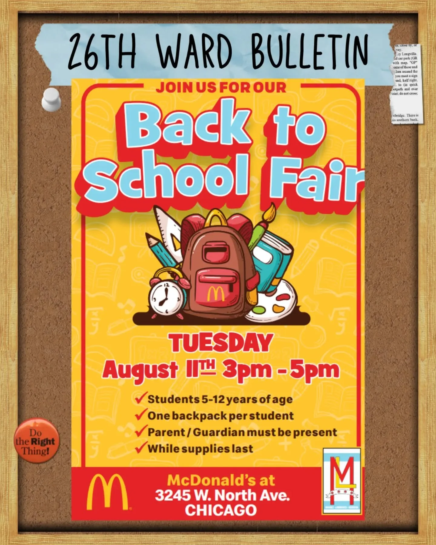 We are at it again with this week's Momentum Monday offerings. This week is has several back to school bashes and a youth town hall. Plus plenty of events to look forward to.

IMPORTANT NOTICE
OUR OFFICE IS CLOSED 8/13
FOR OUR BACK TO SCHOOL BASH

--