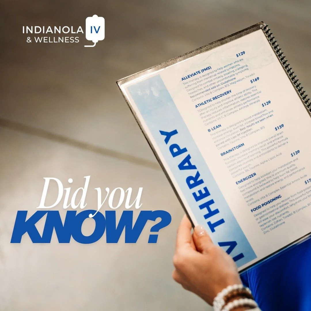 💧Did you know we’ve got an IV for that? Yep, all the thats.
😴 Low energy?
🧠 Brain fog?
🥴 PMS?
💪 Post-workout drag?
🍕Even… food poisoning?!
Our customized IV therapy menu is stacked with drip options to fit you.
Pick your potion, s