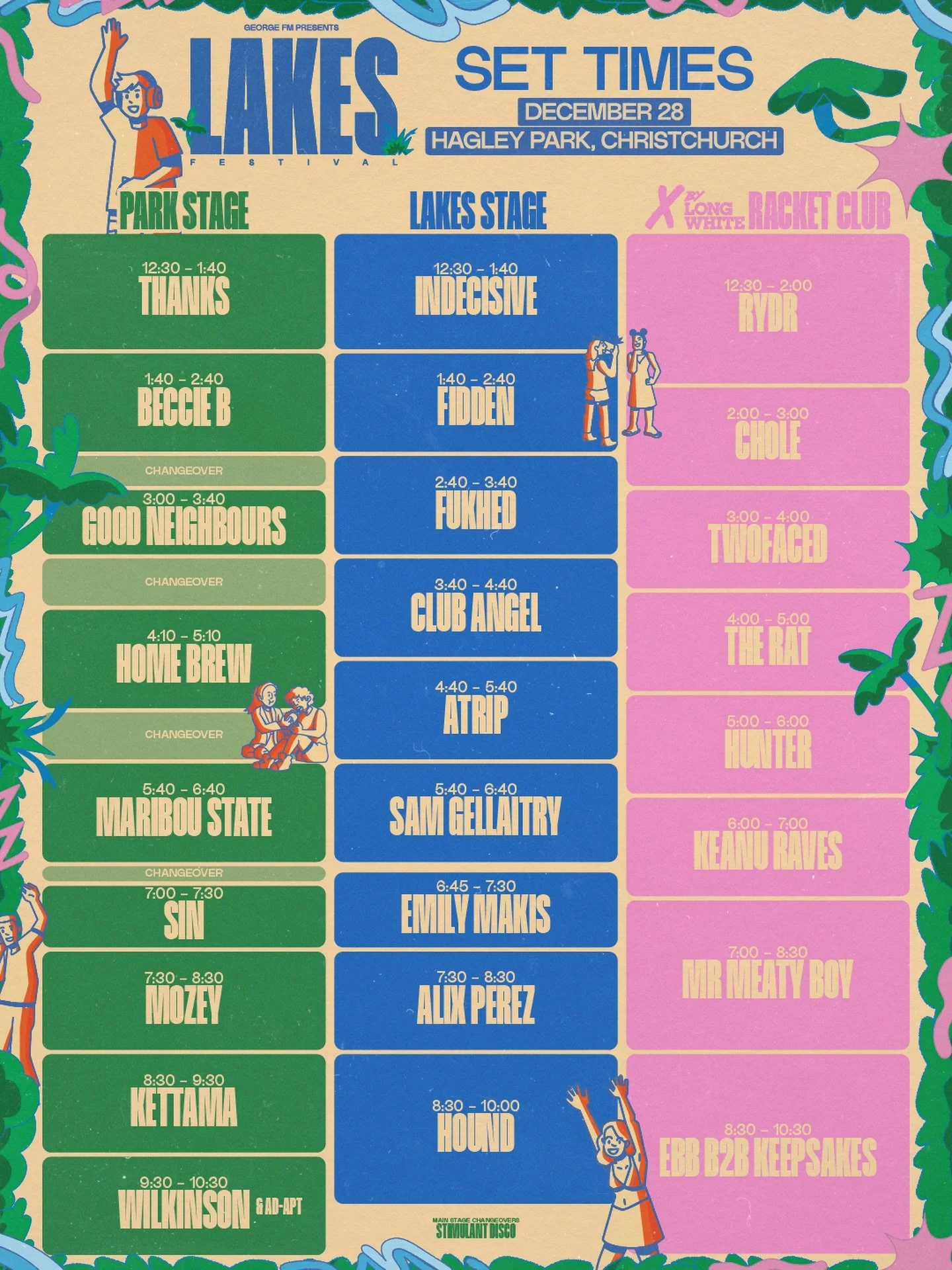 SET TIMES ARE HERE 🙌

The moment you&rsquo;ve all been waiting for, it&rsquo;s time to start planning where &amp; when you&rsquo;re going to catch your fav artists 🤩